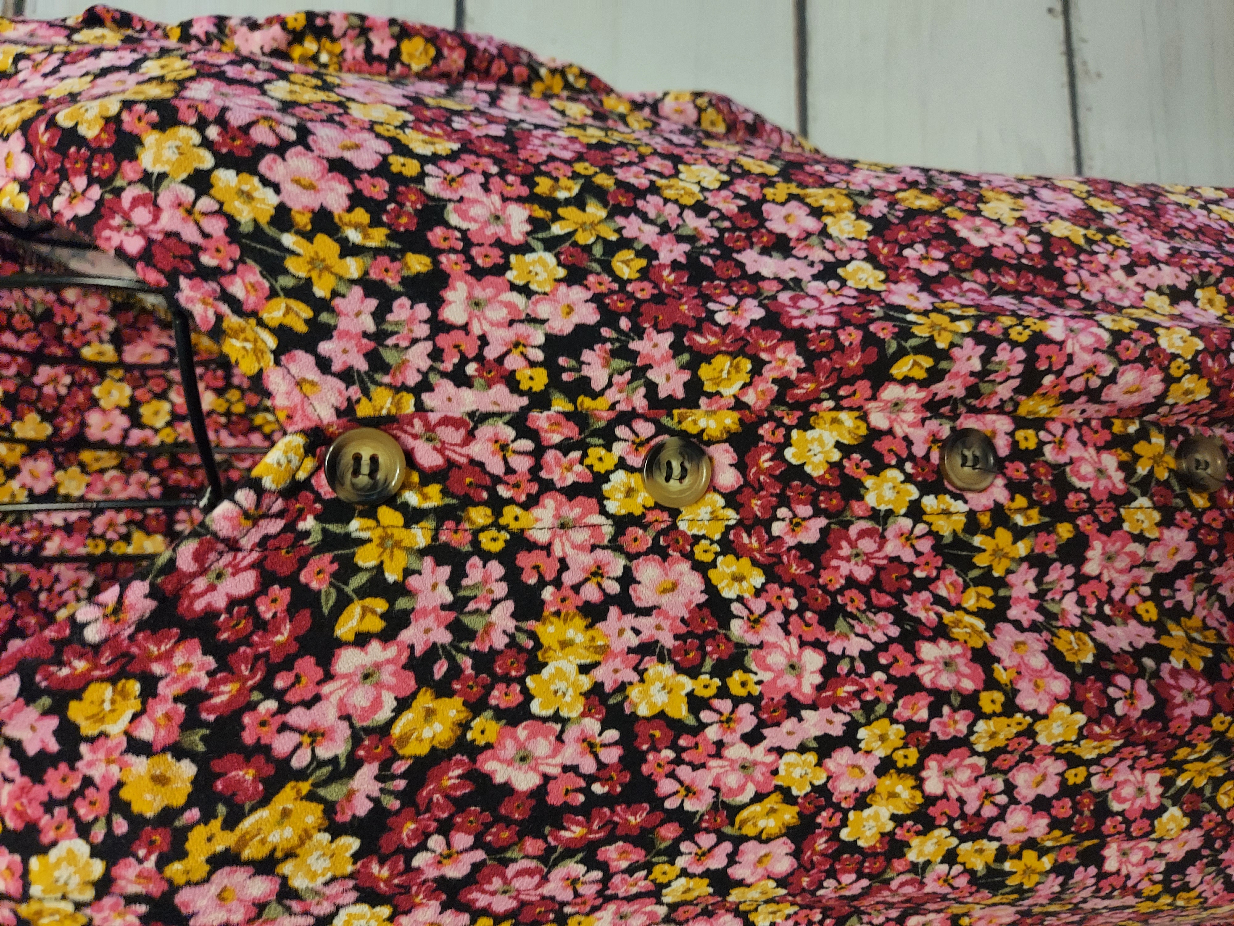 F&F floral print button up dress size 16