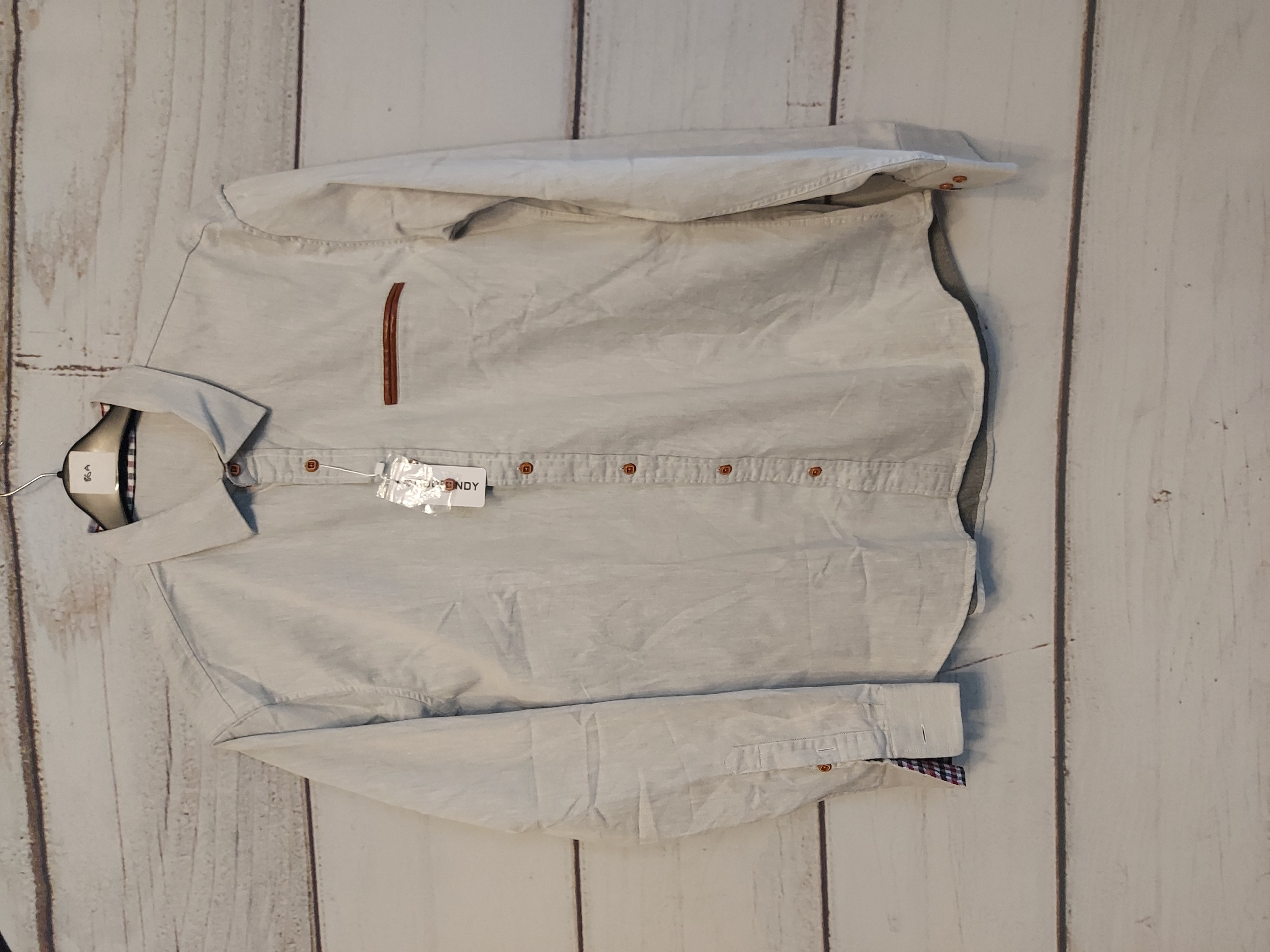 Coofandy light grey shirt size L