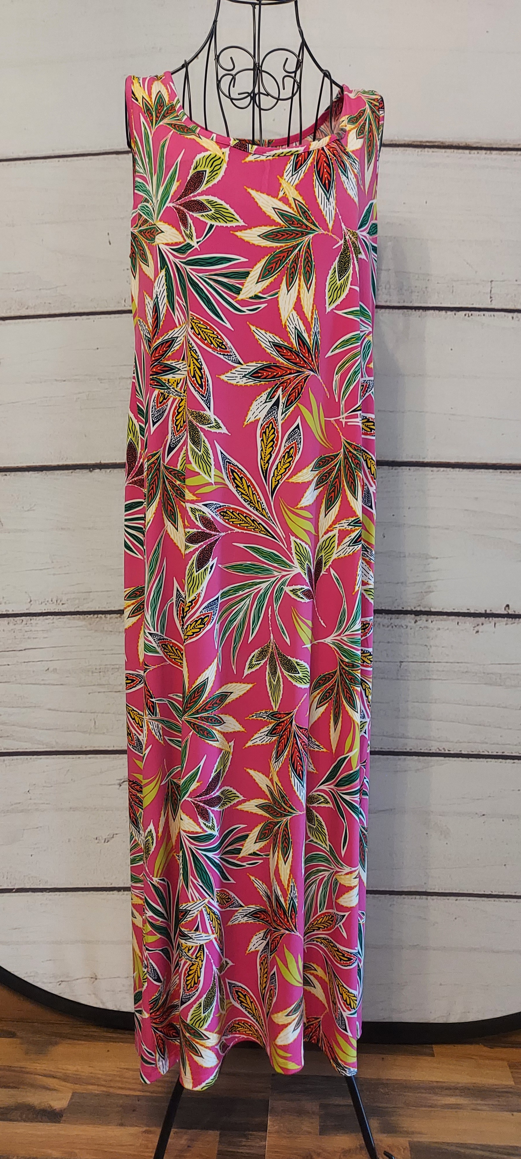 Kim&Co pink long dress size 16