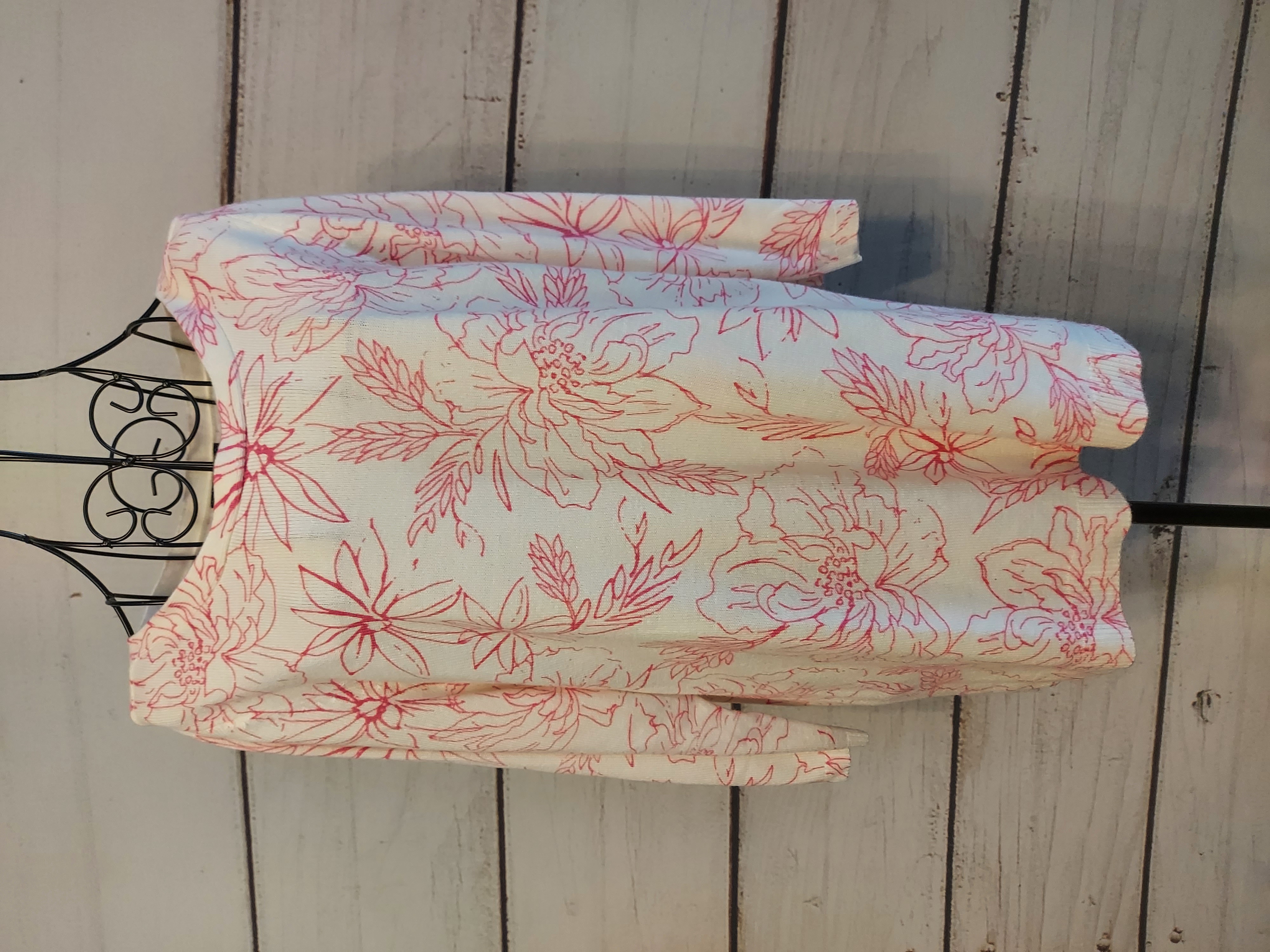 Papaya white sweater 3/4 sleeves size 16