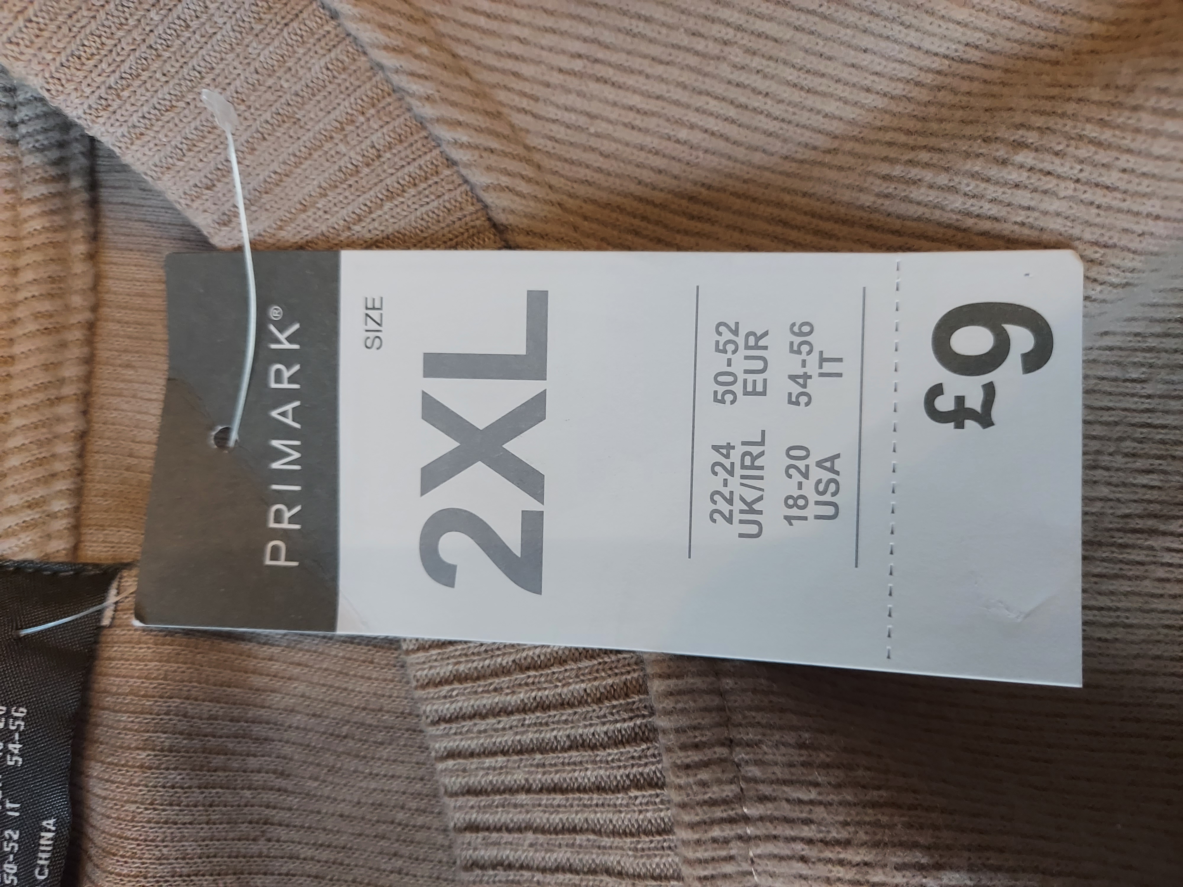 Primark oatmeal colour top sweater size 22-24