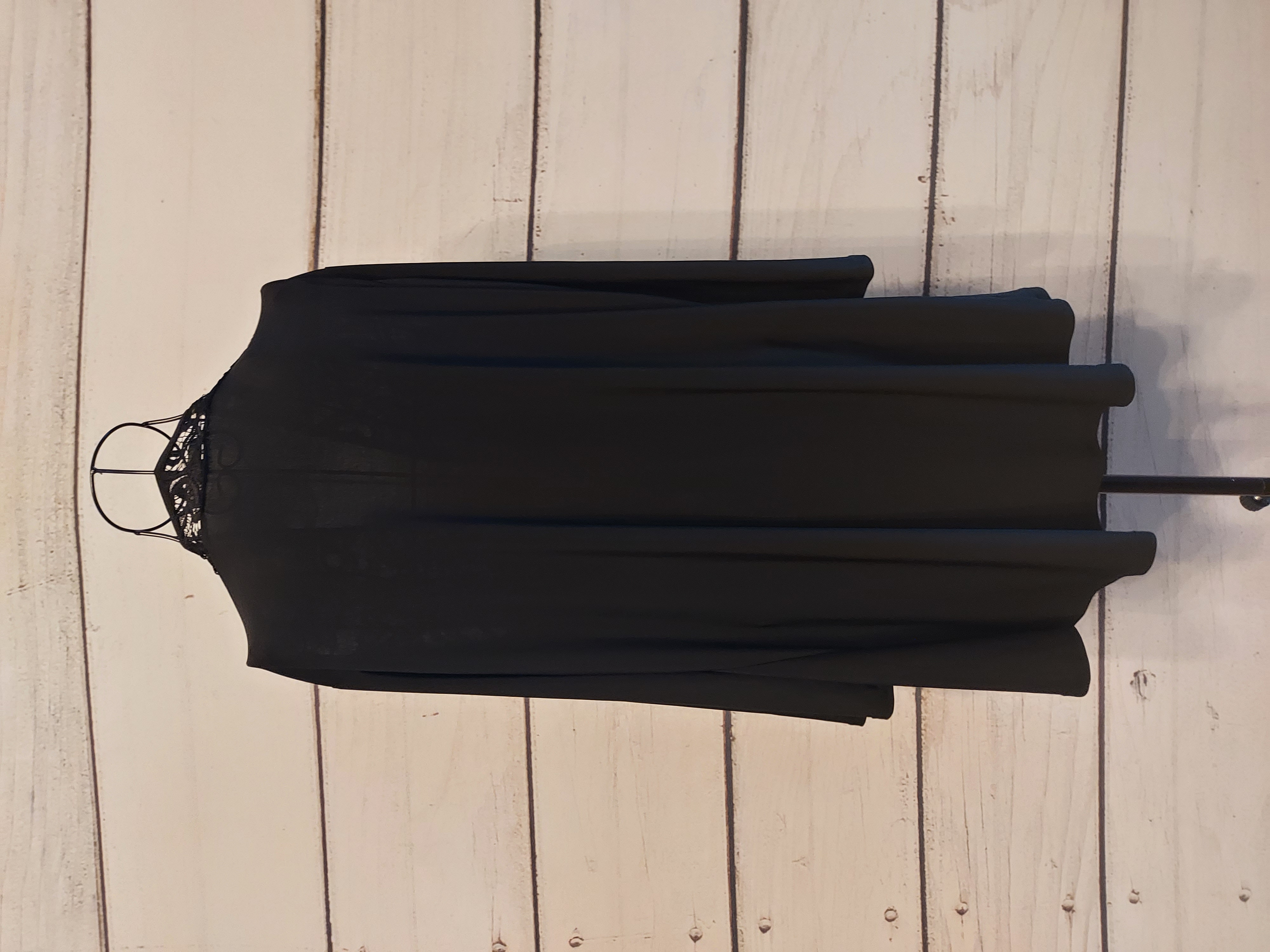 Nicole Collection black cardigan 3/4 sleeves size L (16-18)