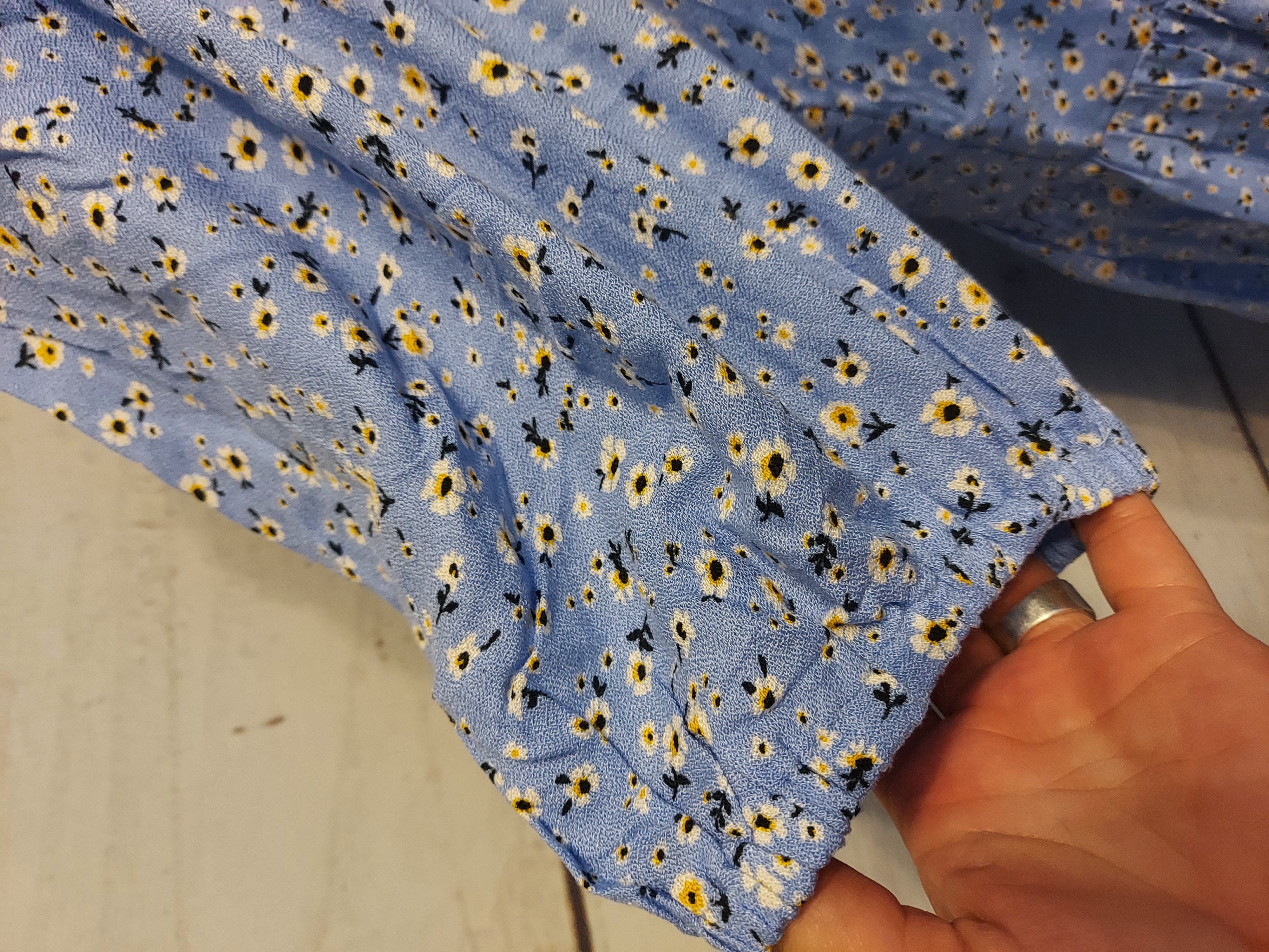 Tu light blue dress buttons up size 14