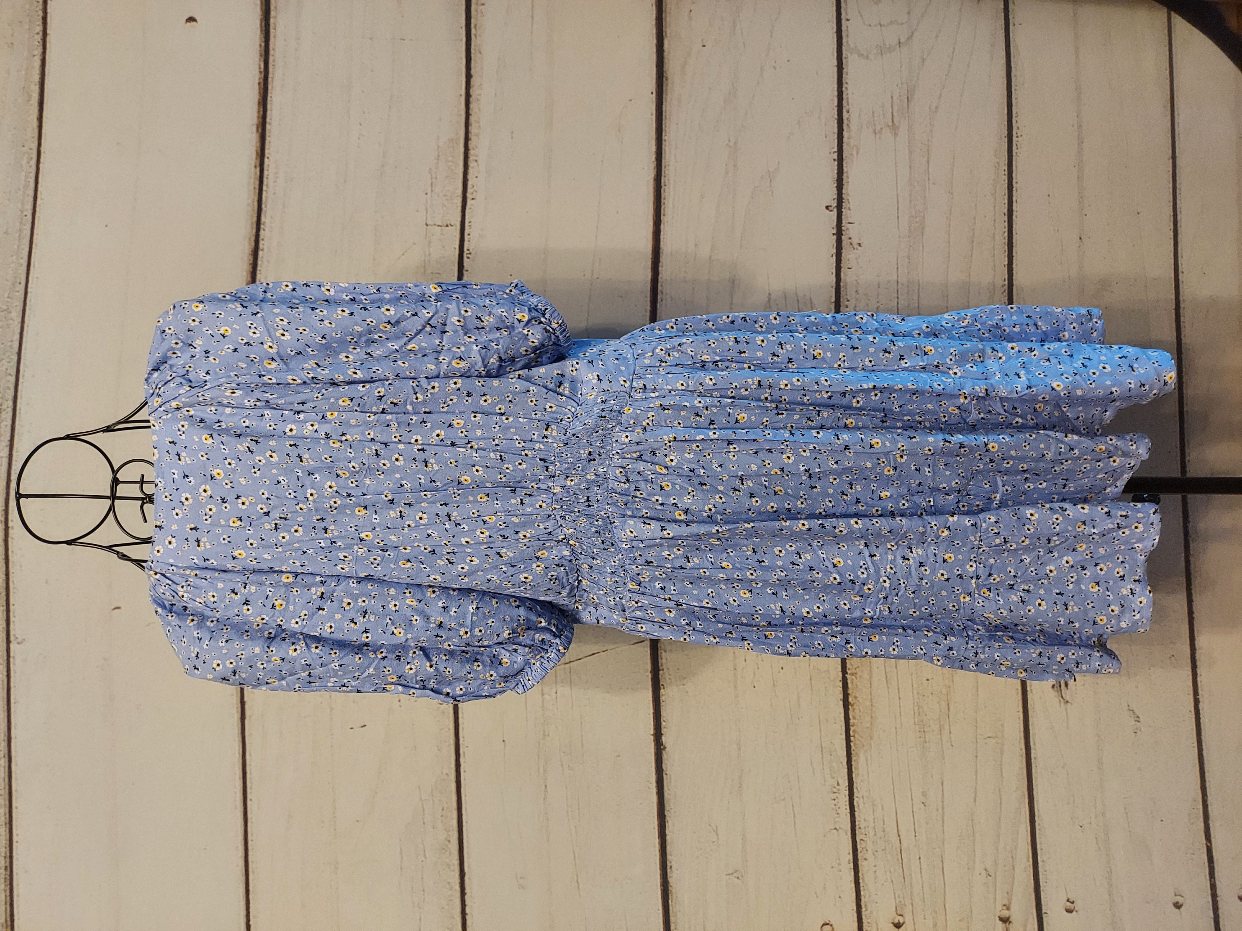 Tu light blue dress buttons up size 14