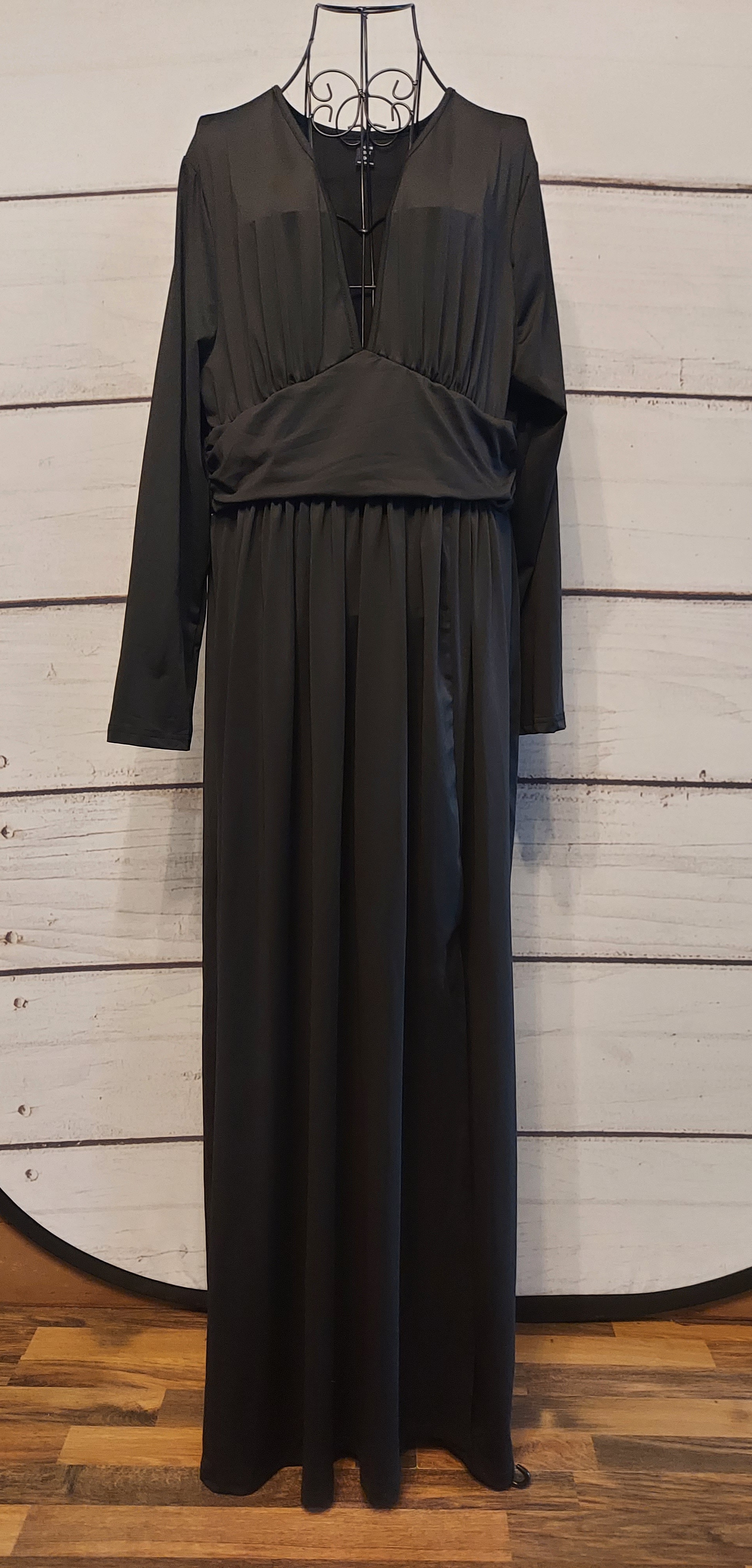 Shein black long dress size 1XL