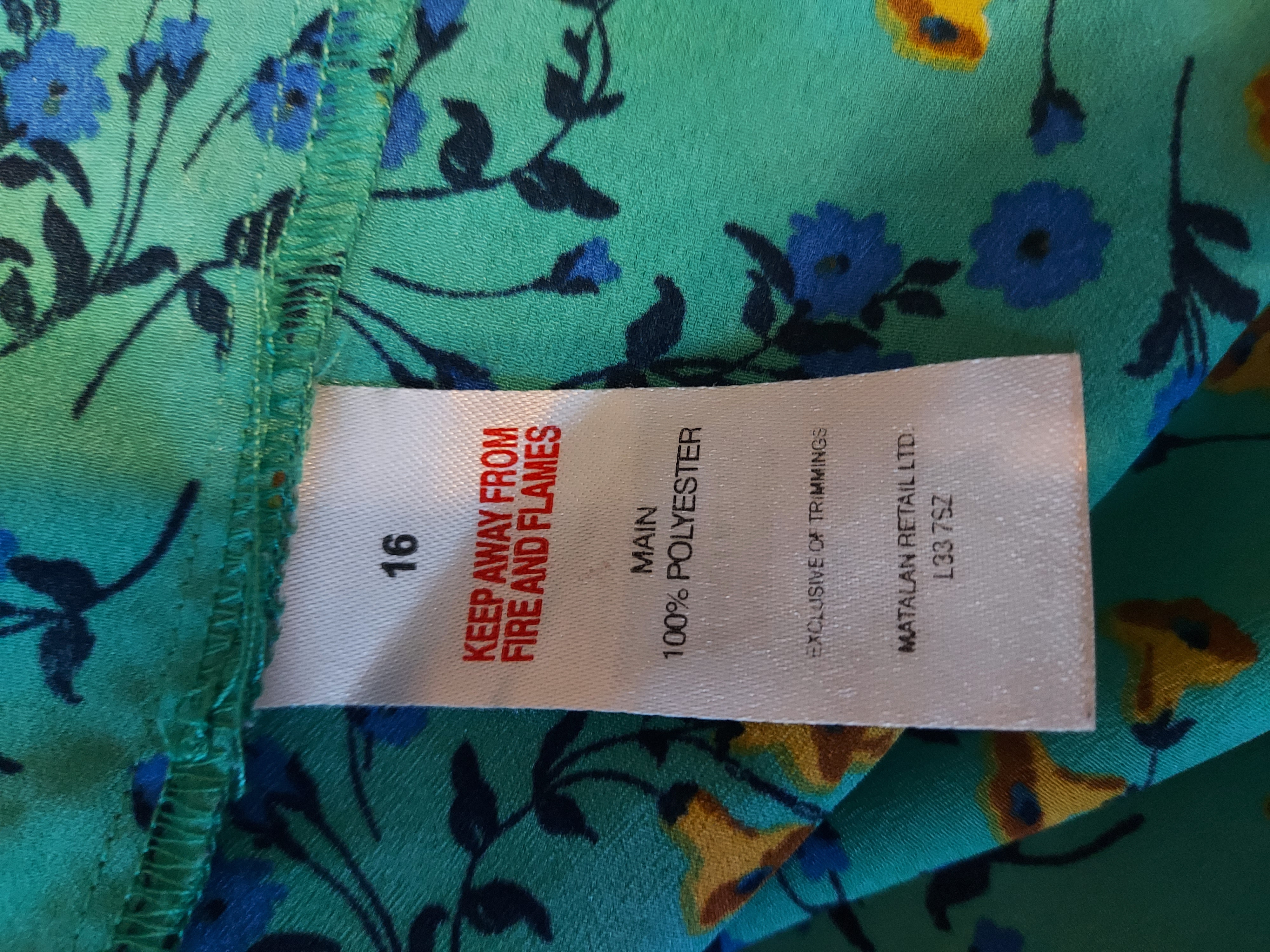 Papaya green dress size 16