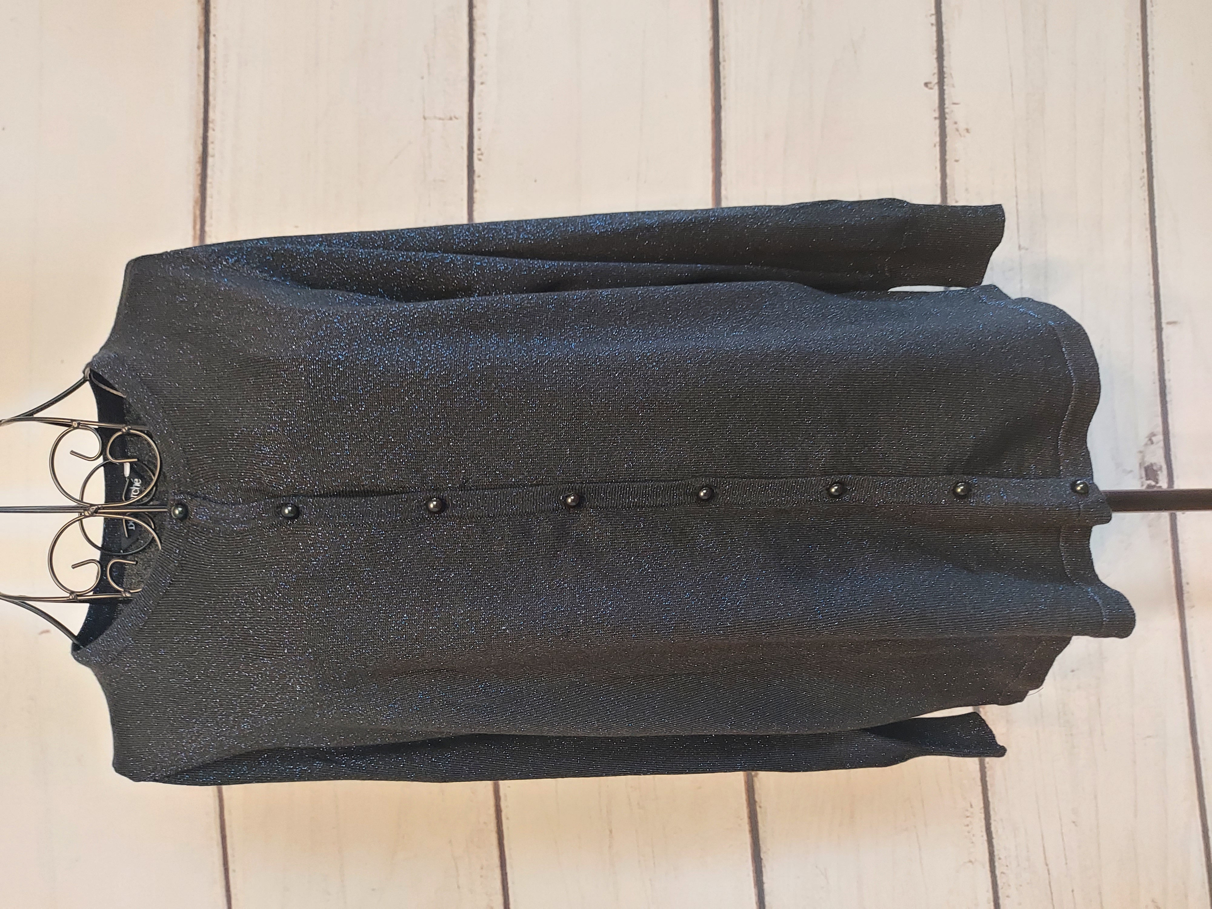 Bonmarche sweater buttons up black size 16/18