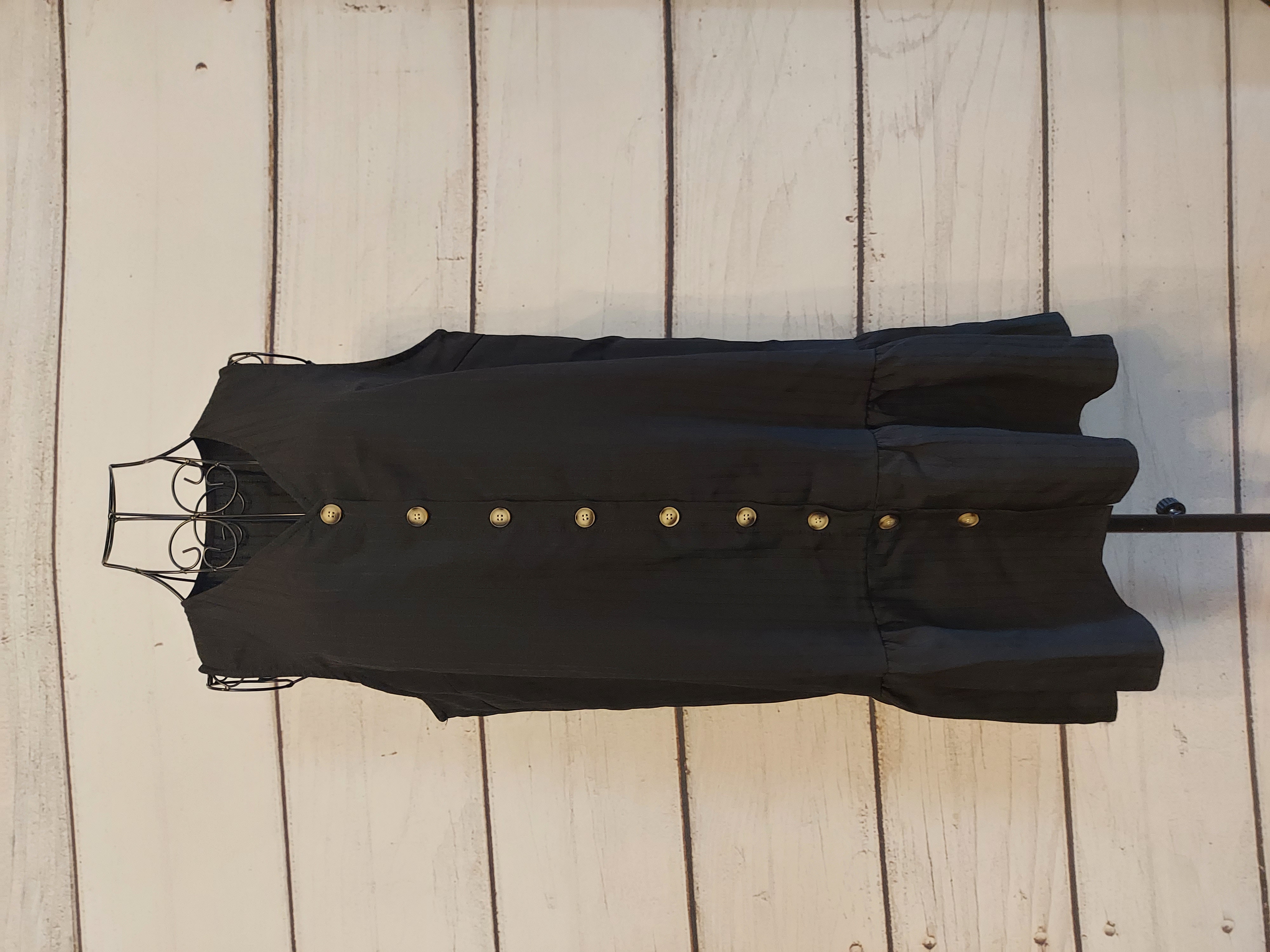 Unbranded black button up dress size XL 