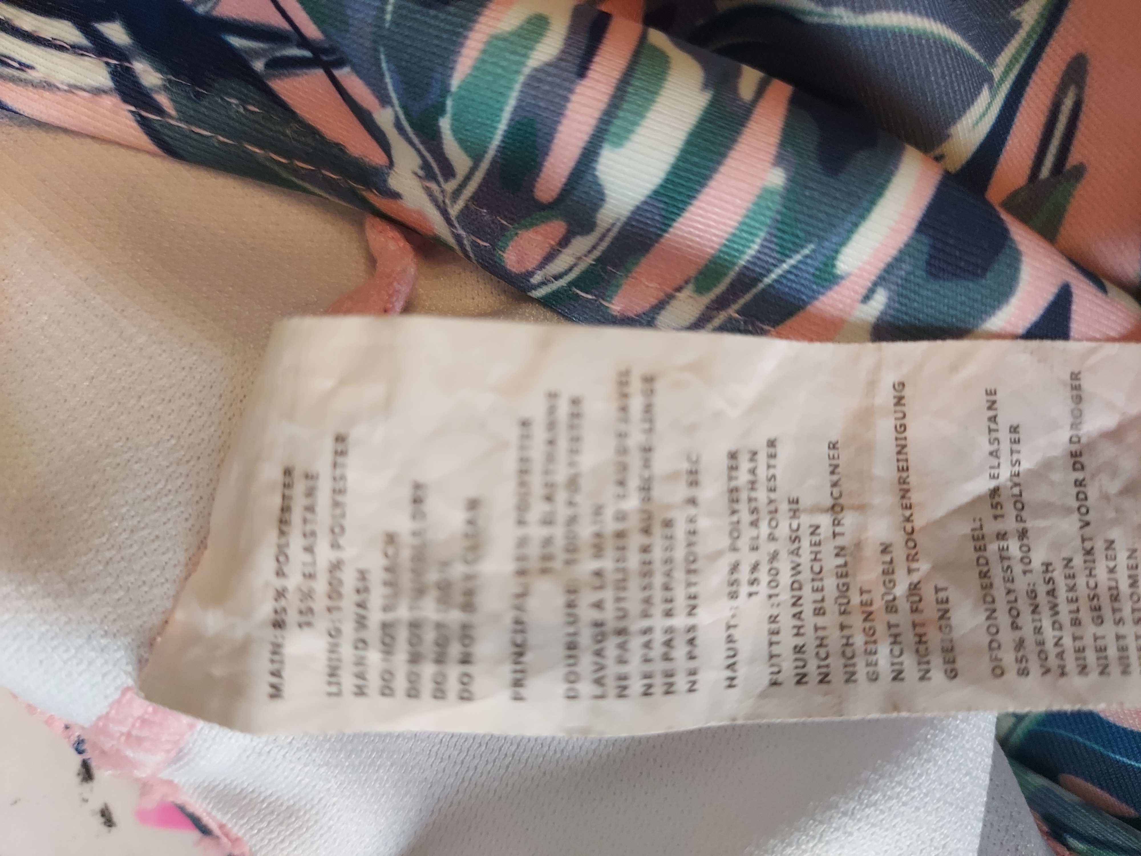 Boohoo 2 part swim set size 14