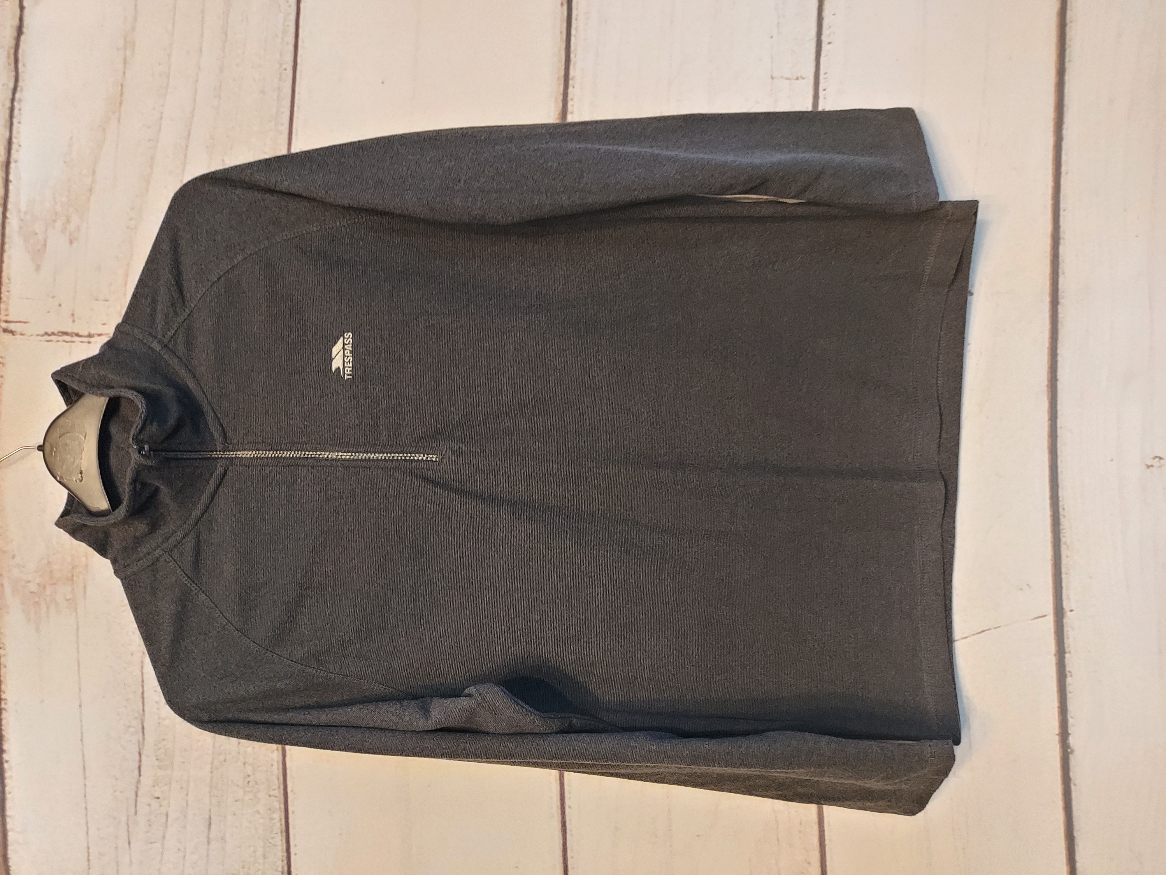 Trespass dark grey fleece jumper size L