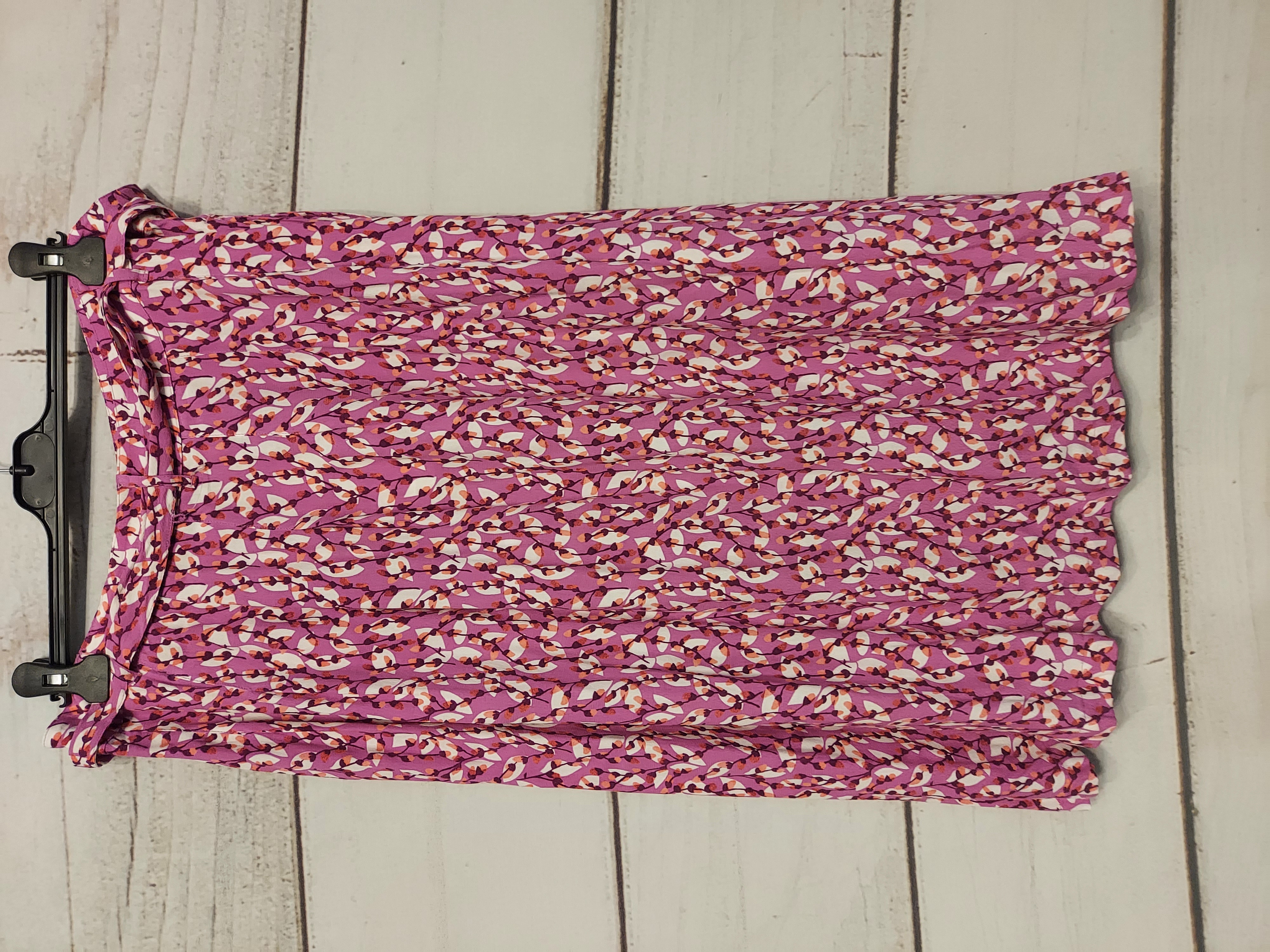 M&S pink skirt buttons up size 18