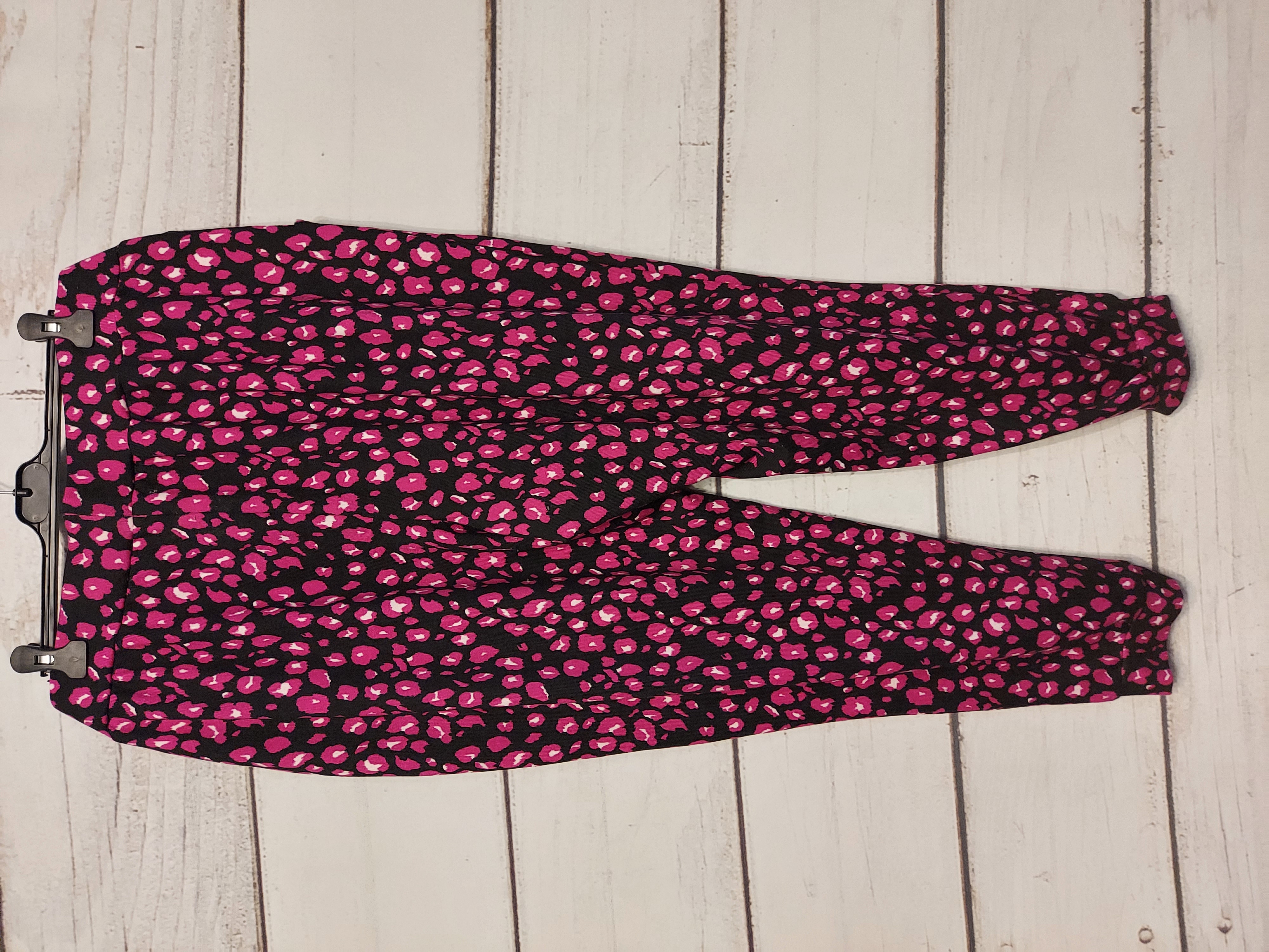 Jd Williams black with animal print trousers size 24/26