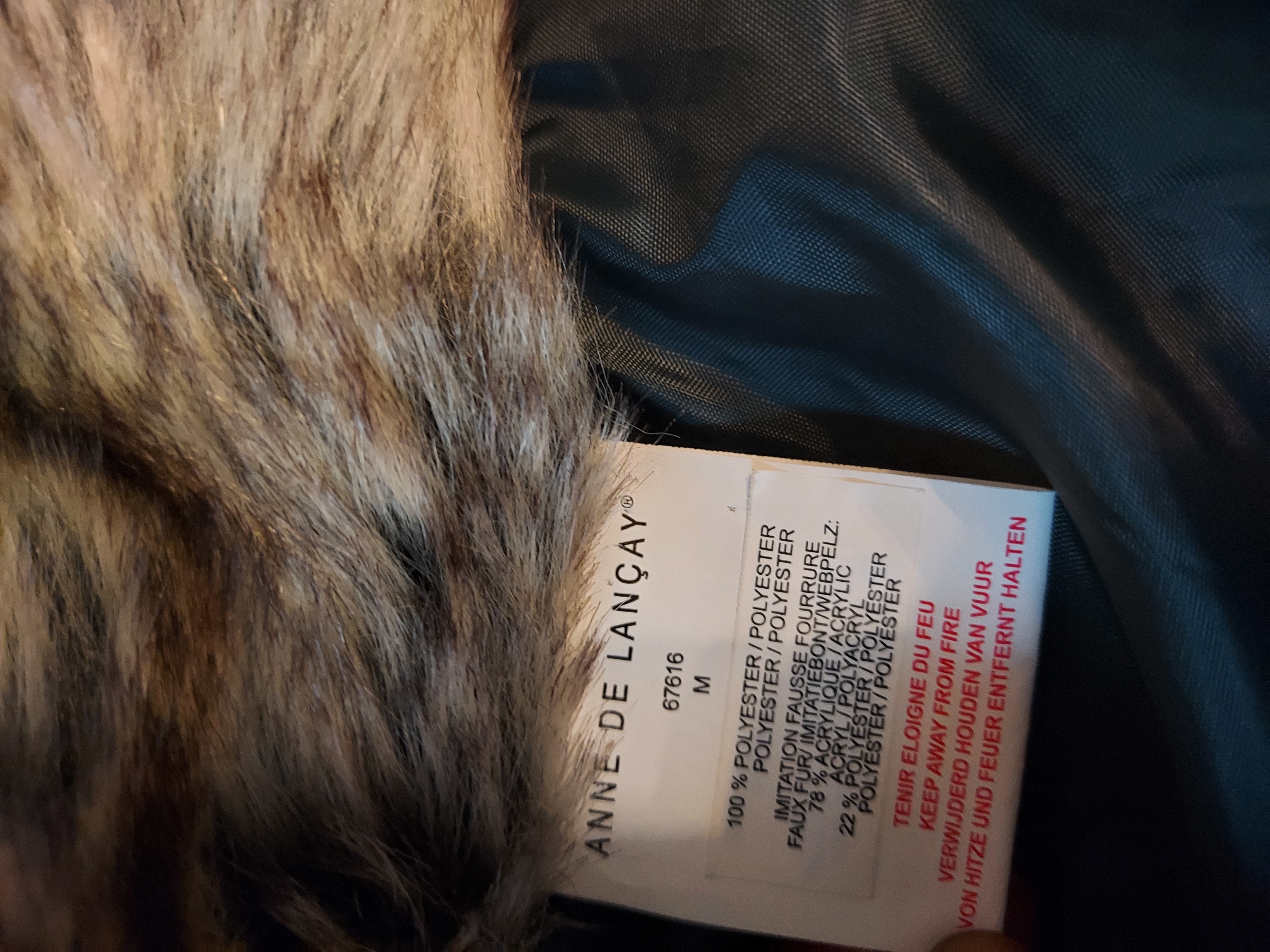 Anne De Lancay grey coat size M
