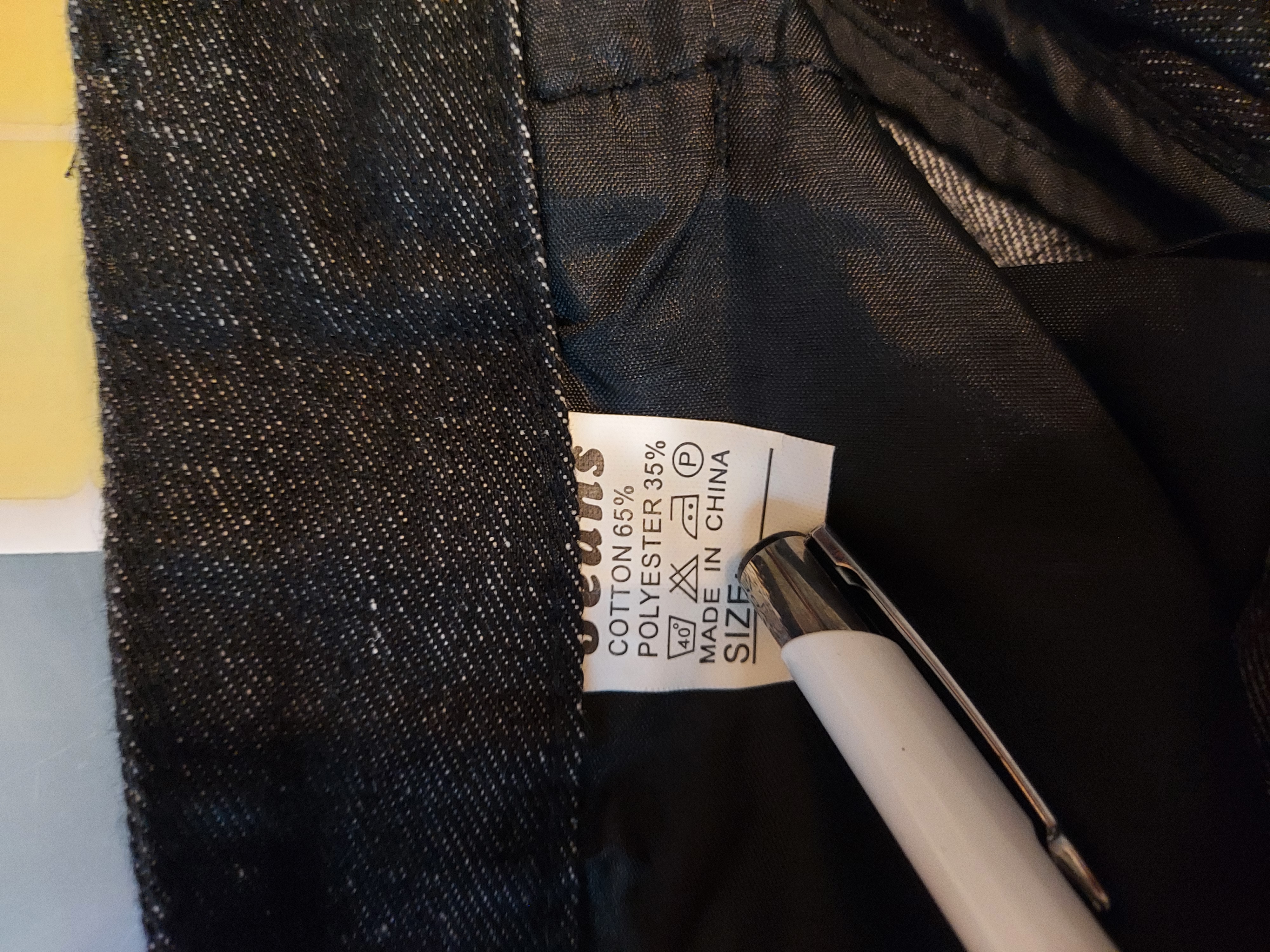 Unbranded black jeans waist 88 cm