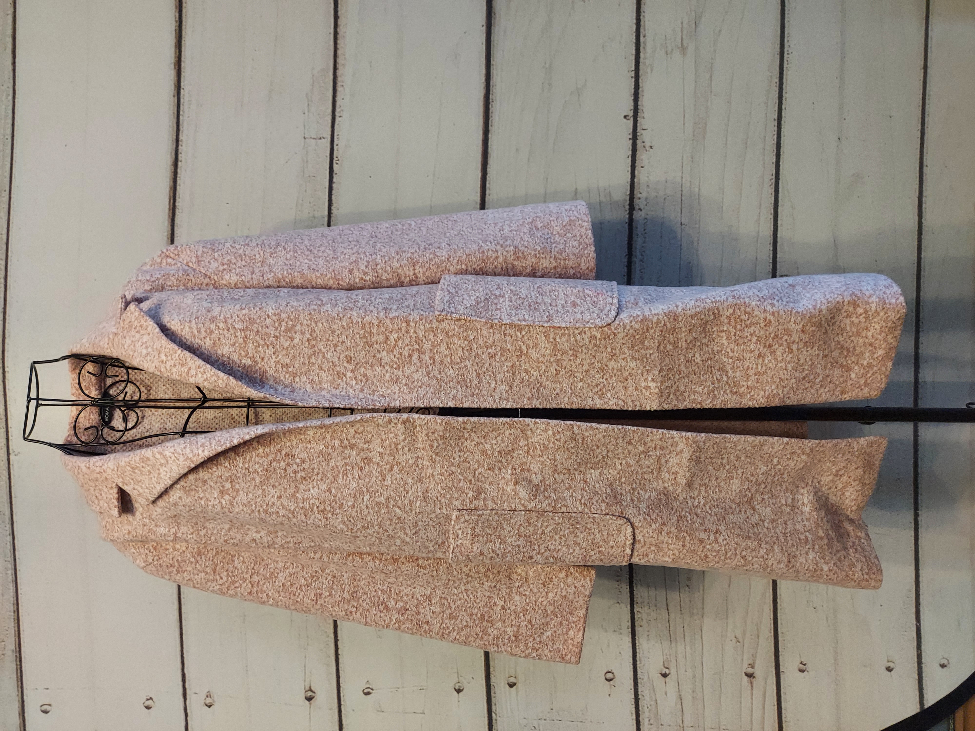 Roman blush and white colour coat size 10