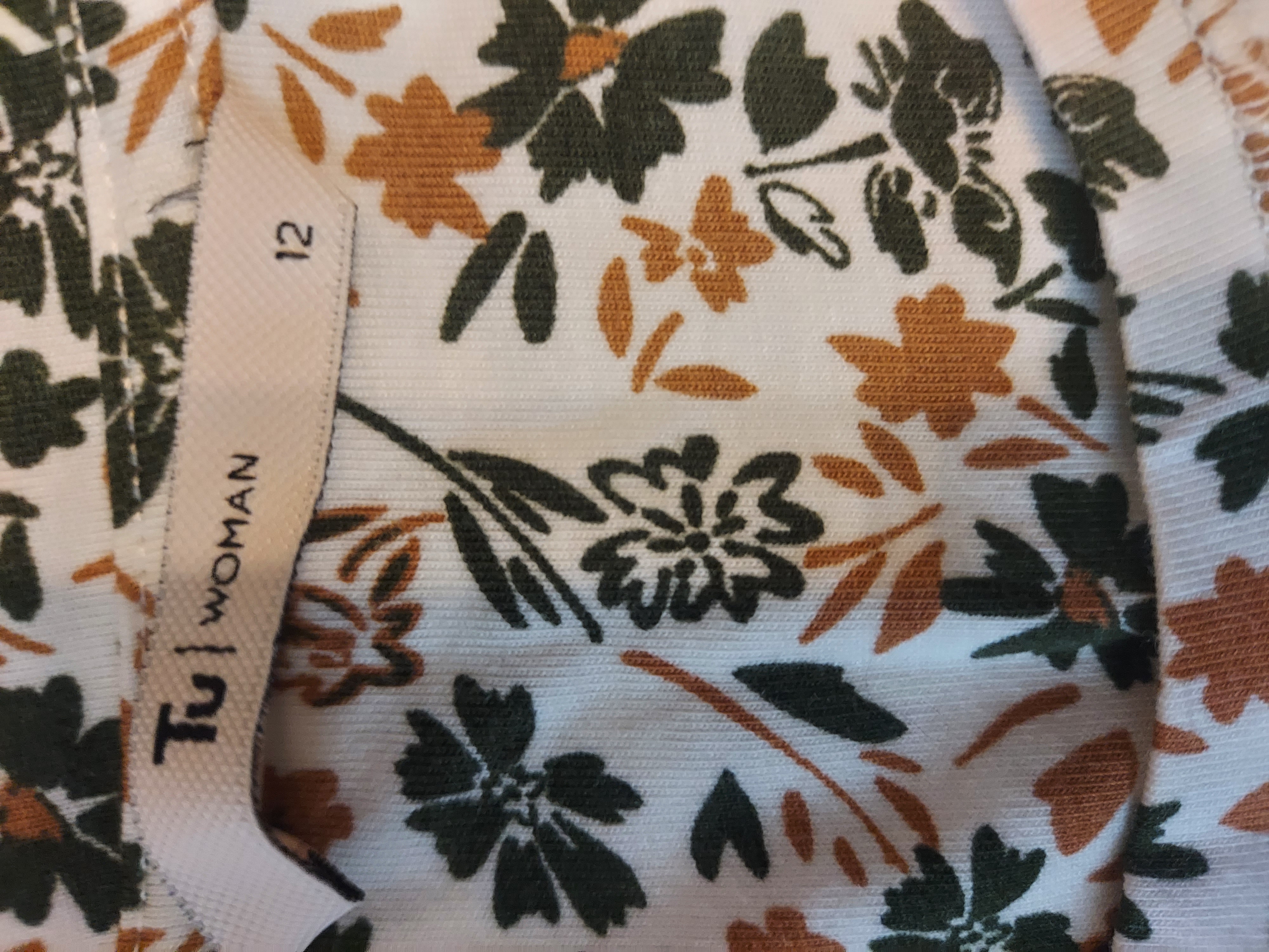 Tu white blouse size 12