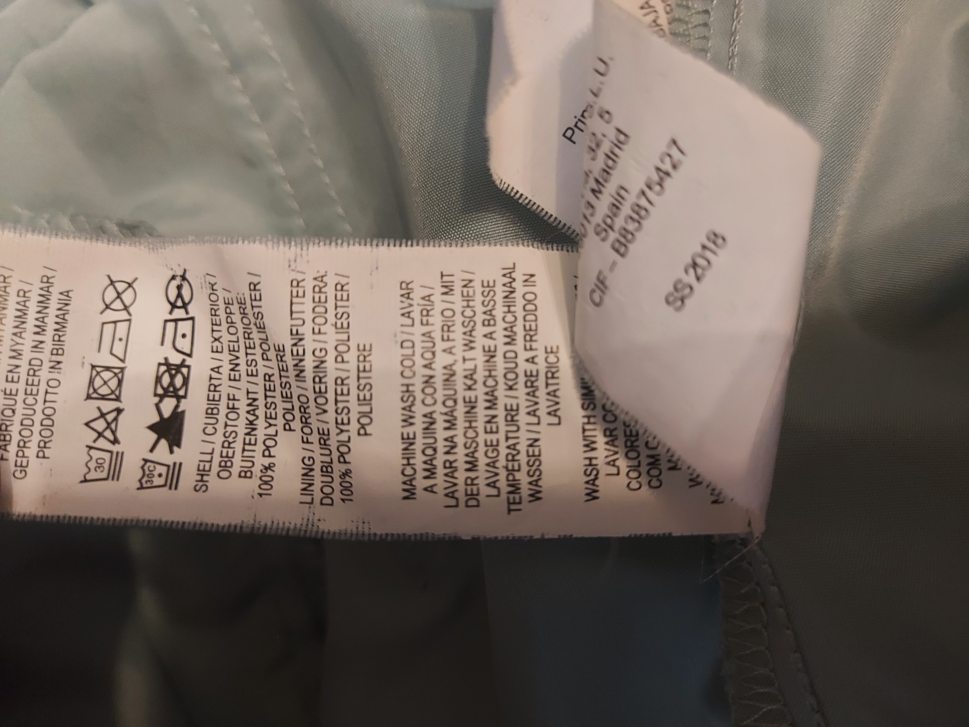 Primark mint colour coat size L (14-16)