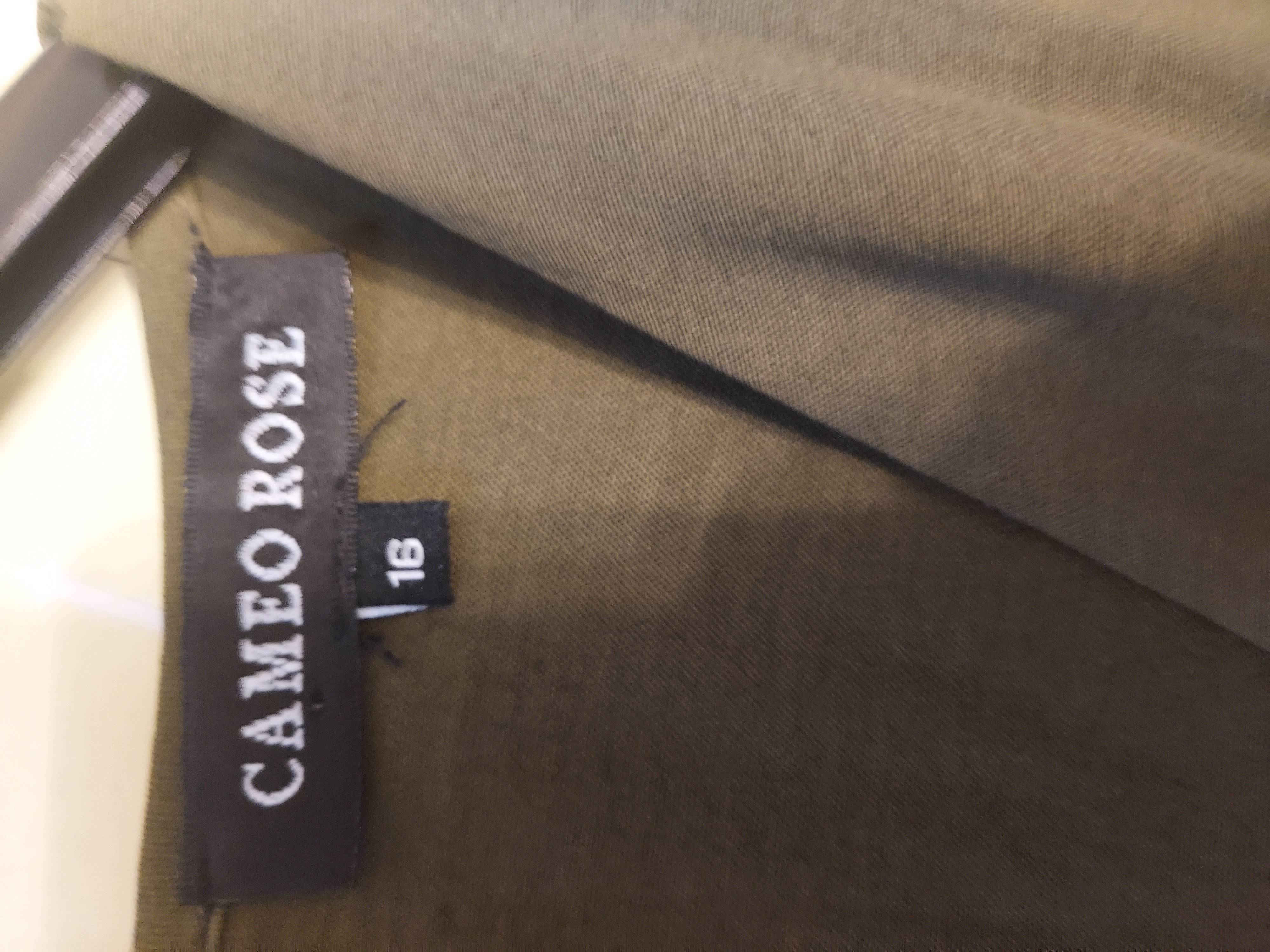 Cameo Rose army green colour playsuit size 16