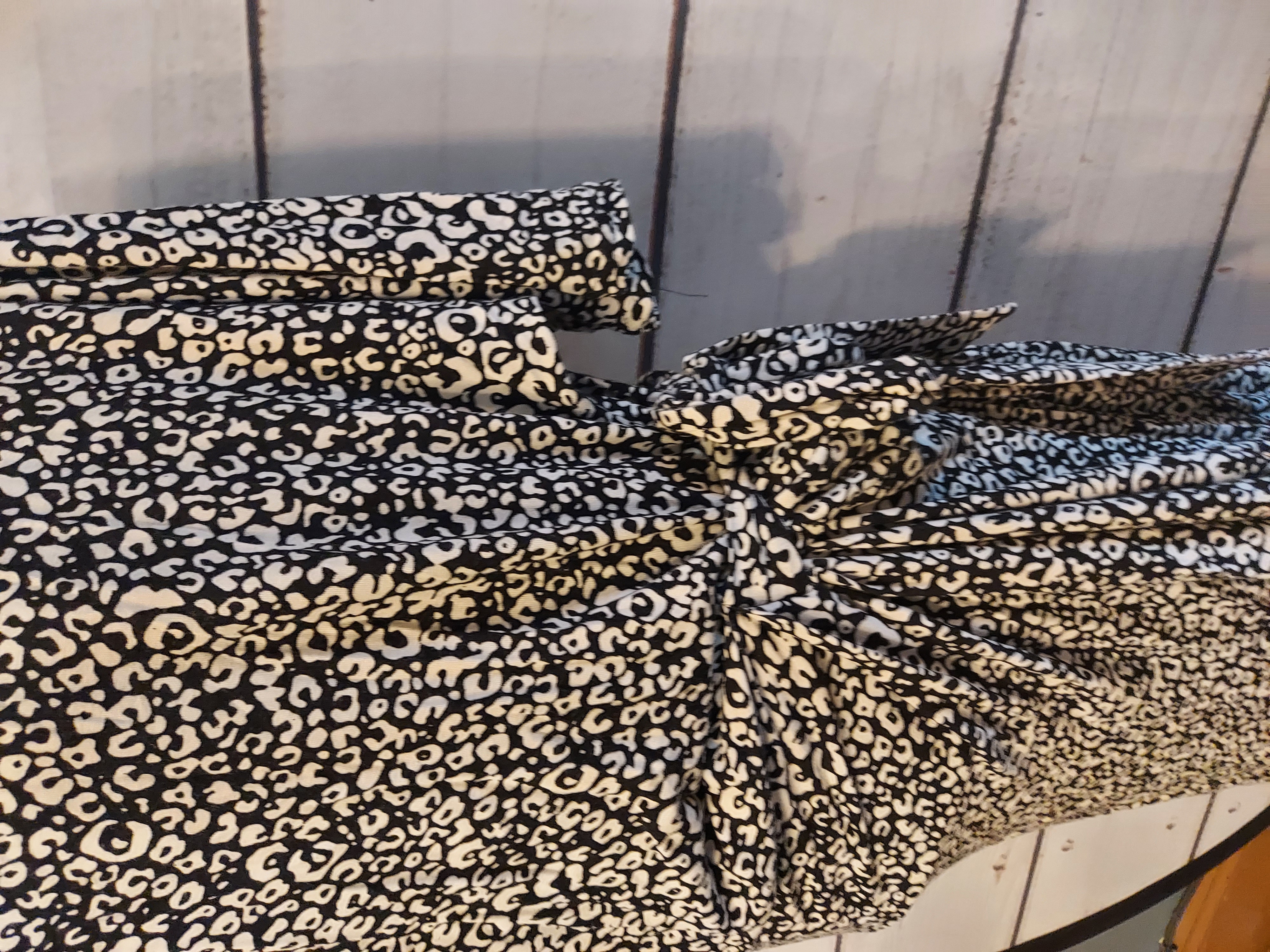 Tu black and white animal print dress size 22