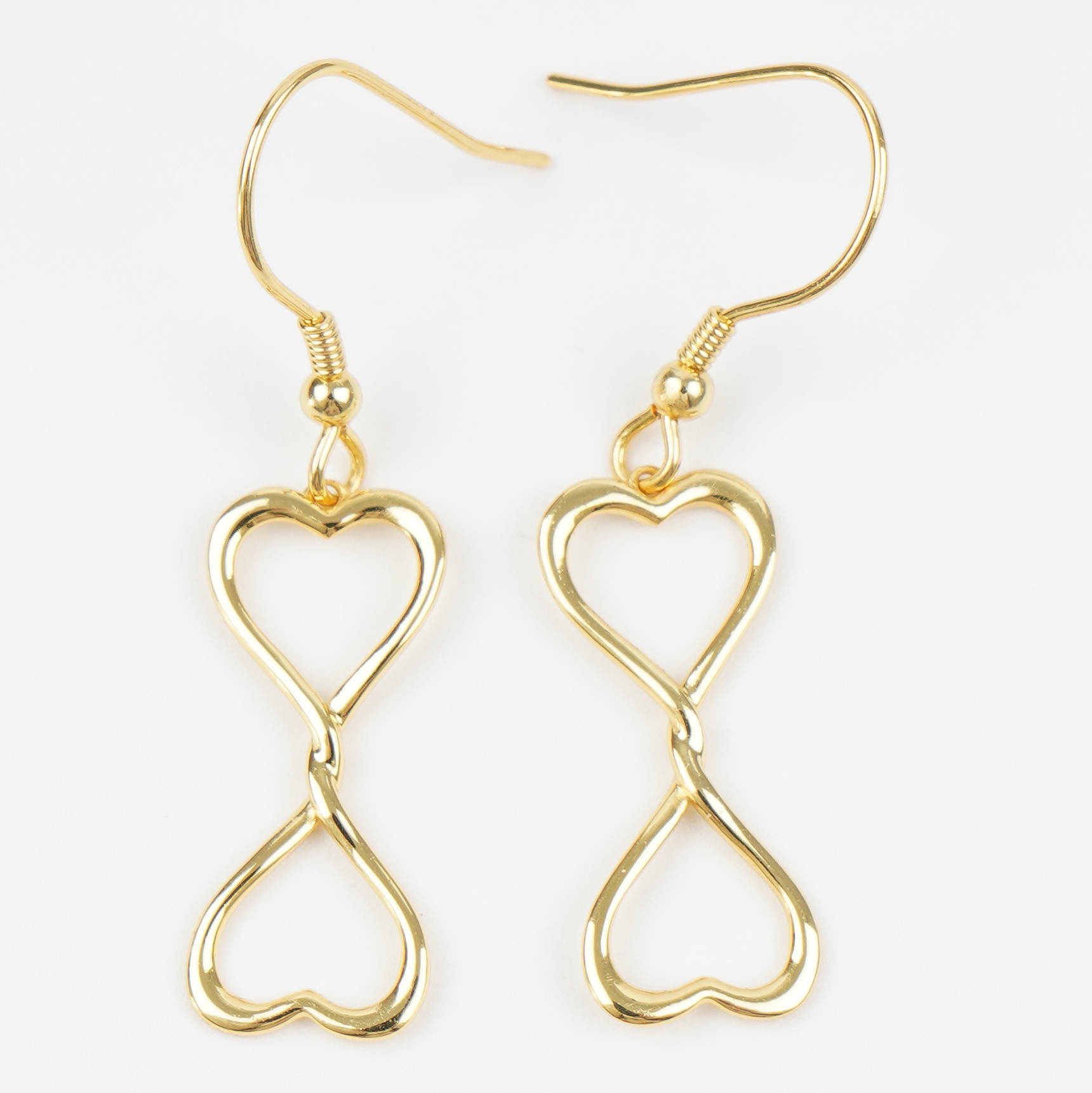 Boucles d'oreilles symbole d'amour éternel en argent 925 sterling Eternal Love Knot