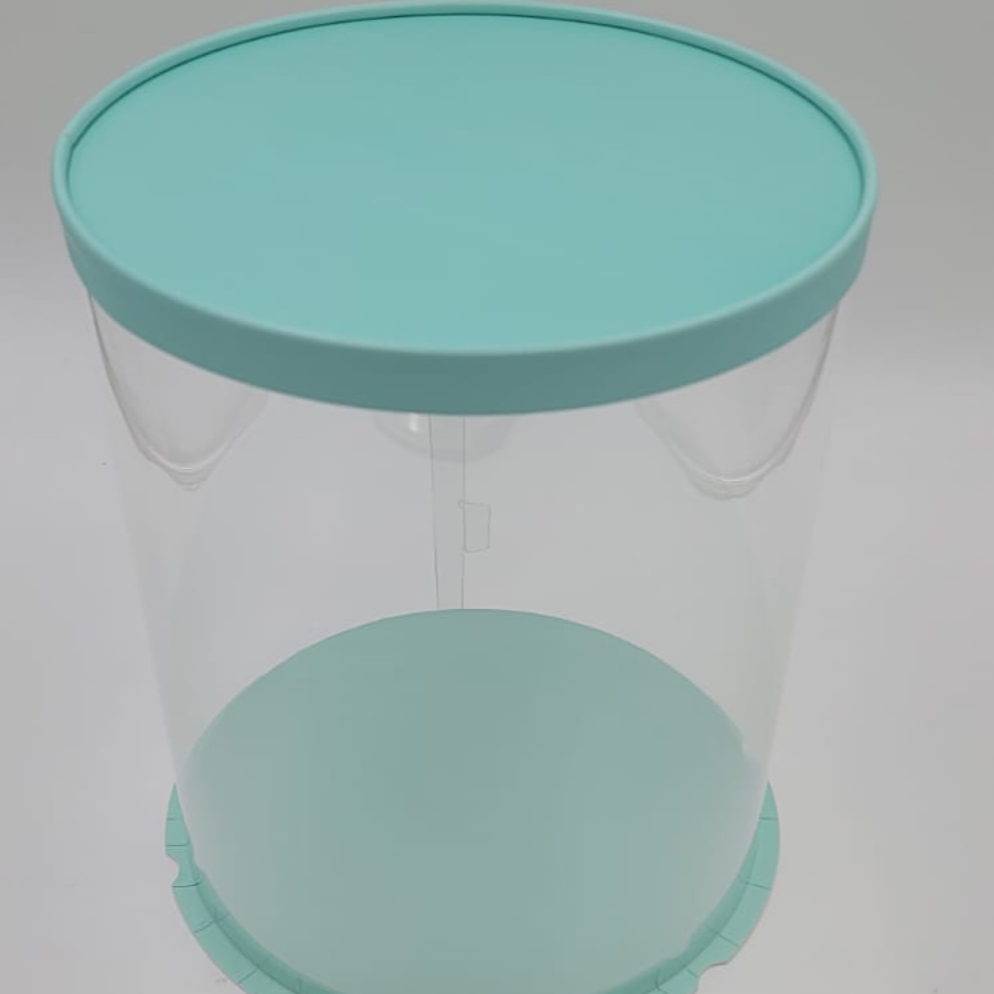 12 inch  x 13.5 inch (12 inch x 13.5 inch) clear/transparent/cake/gift box with free ribbon