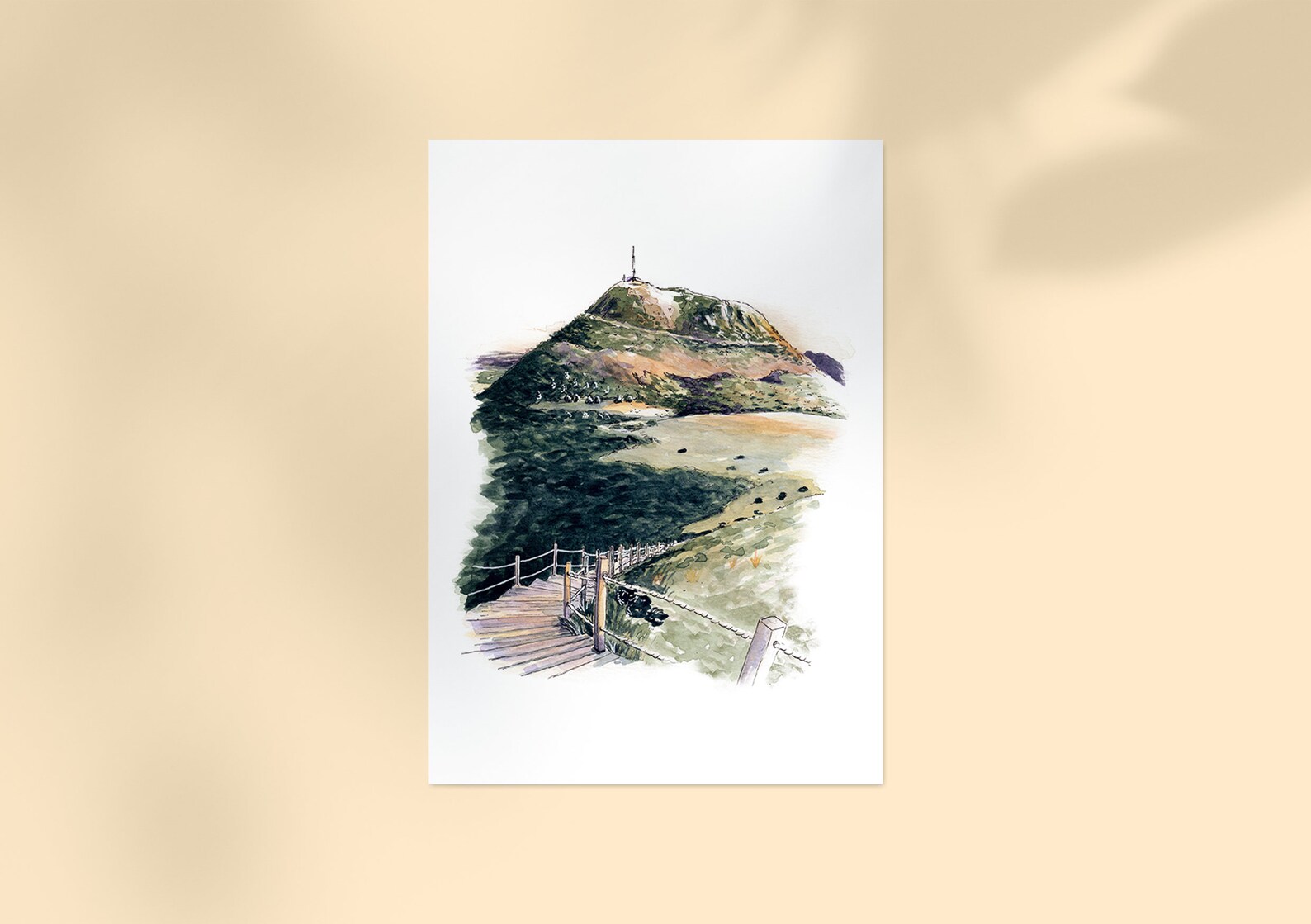 Puy de Dôme vu du puy Pariou, Auvergne, France