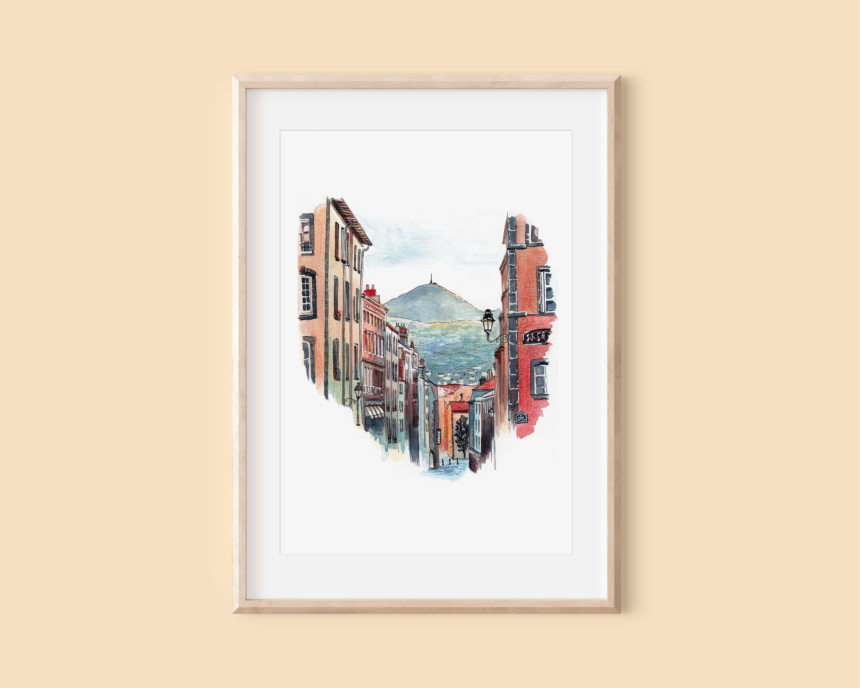 Rue des Gras, Clermont-Ferrand, Auvergne, France