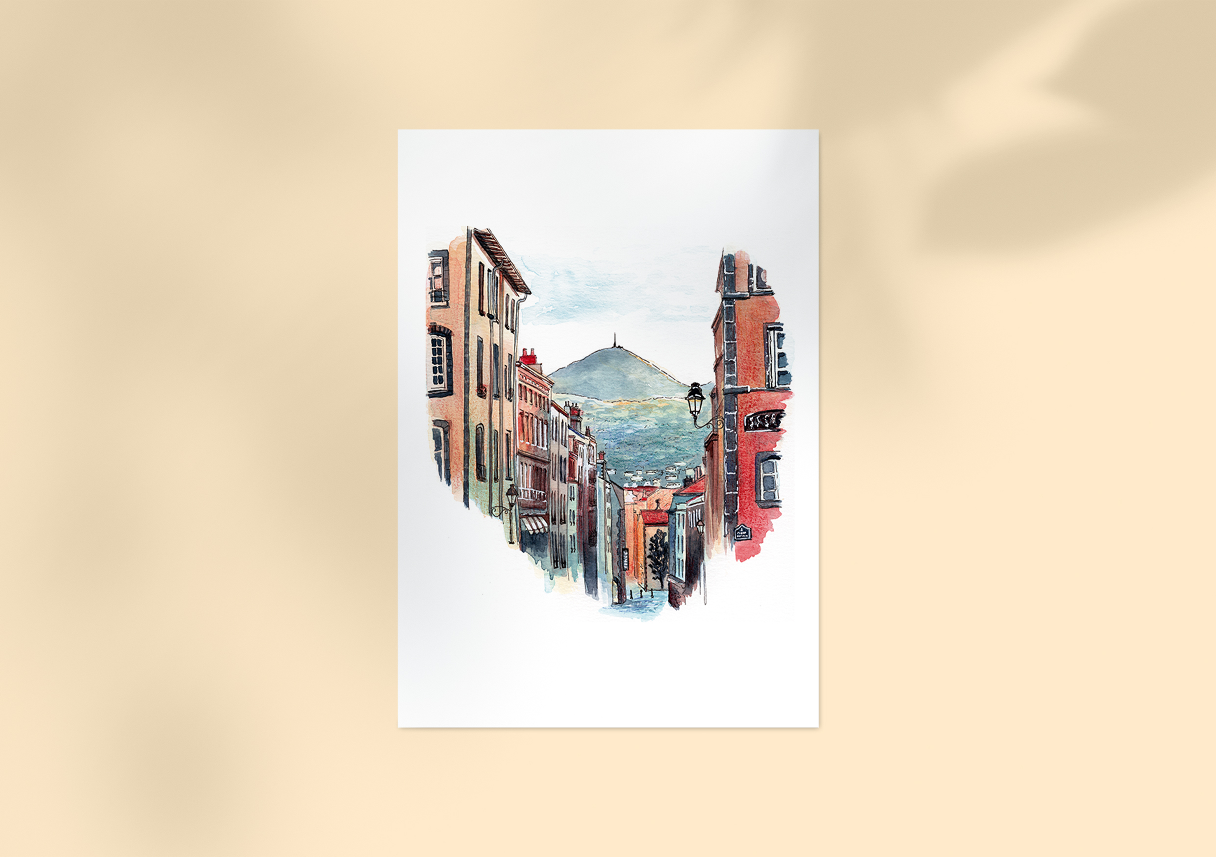 Rue des Gras, Clermont-Ferrand, Auvergne, France