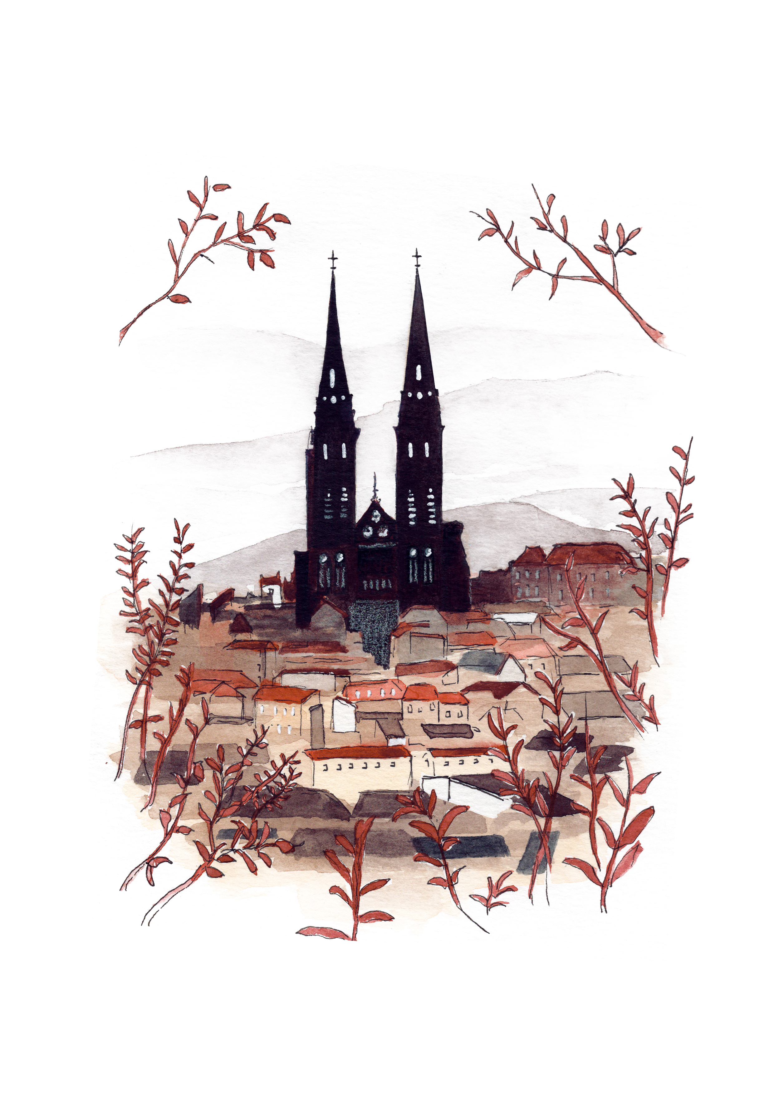 Cathédrale de Clermont-Ferrand, Auvergne, France
