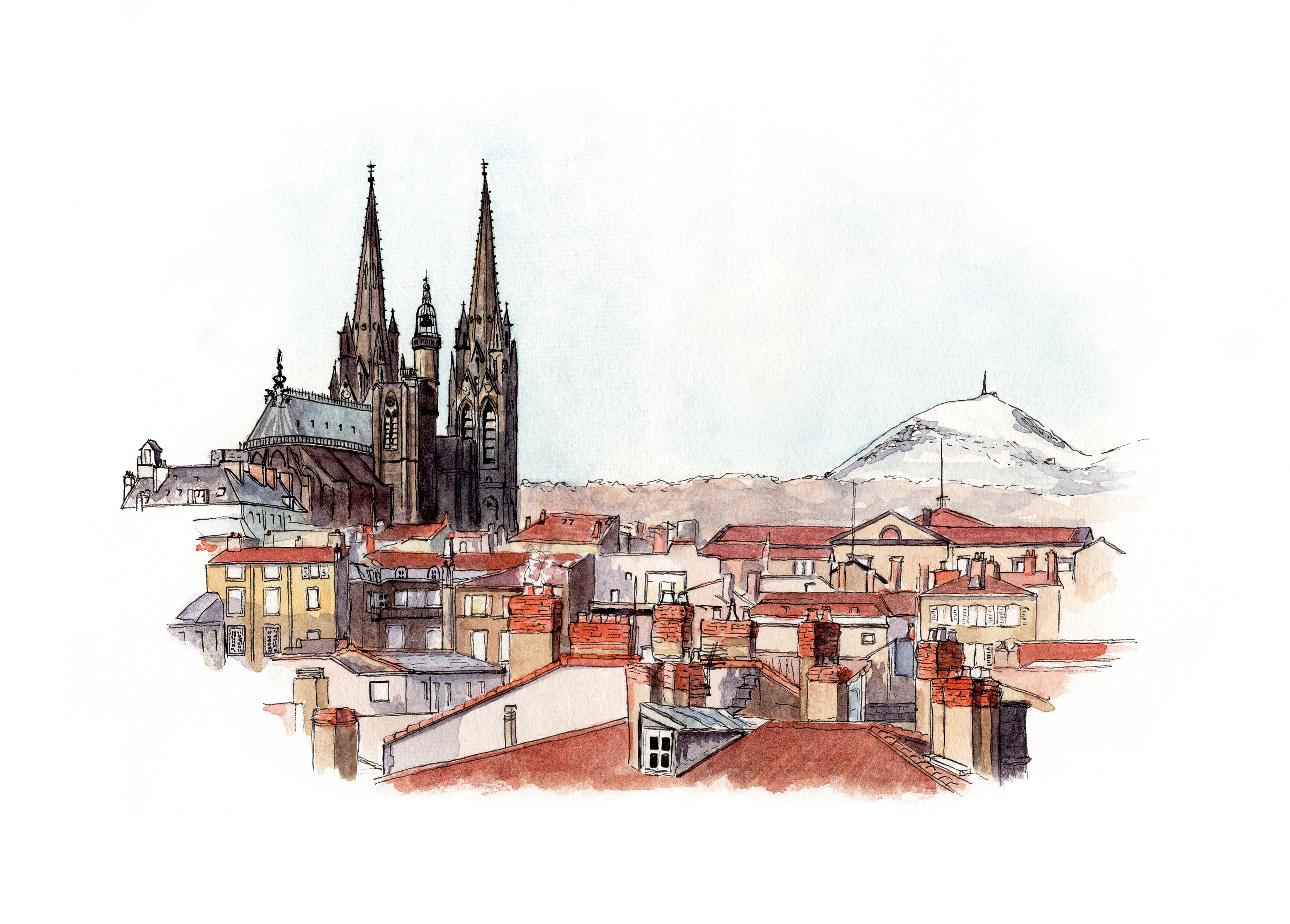 Toits de Clermont-Ferrand