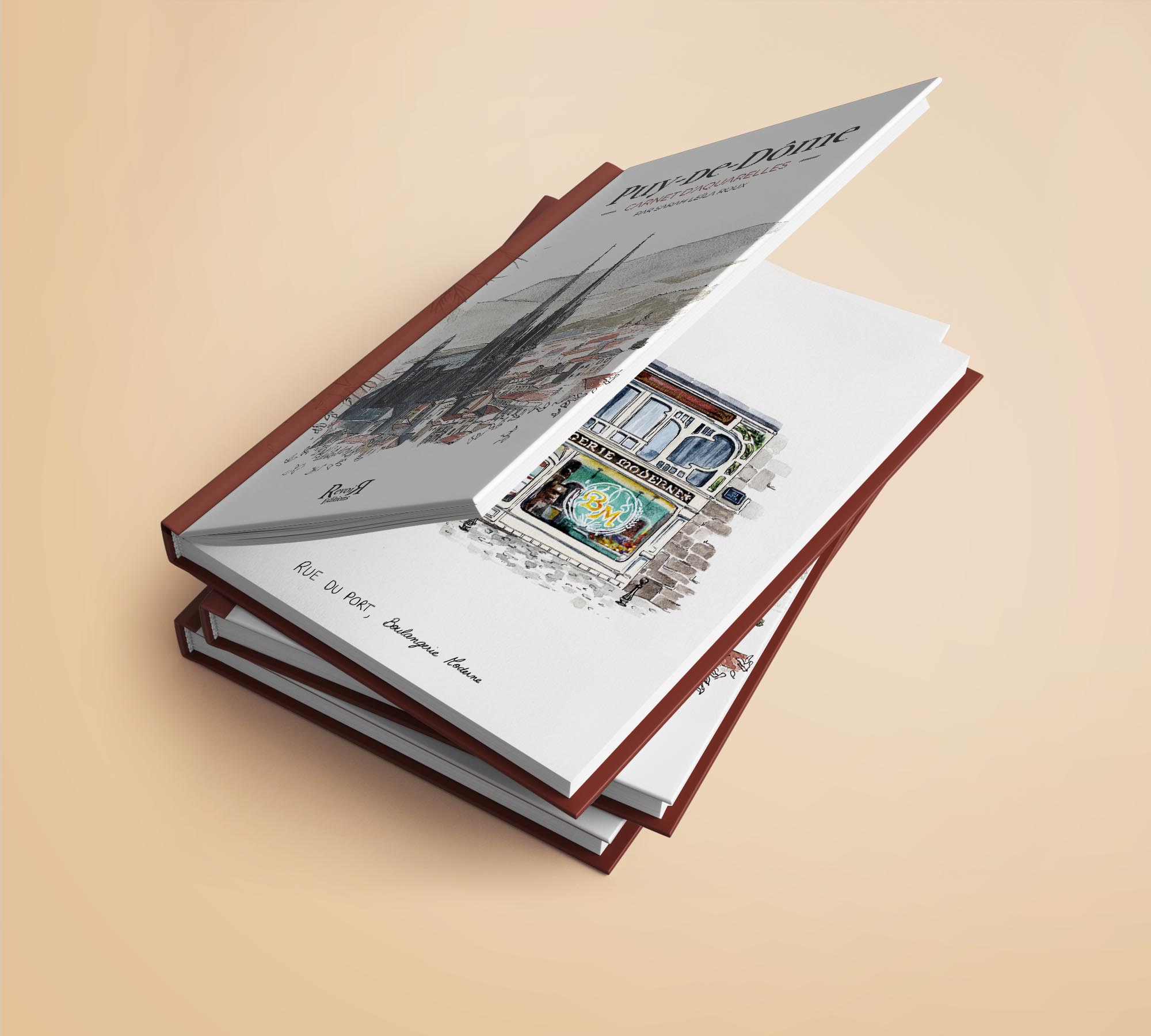 Livre "Puy de Dôme, carnet d'aquarelles"