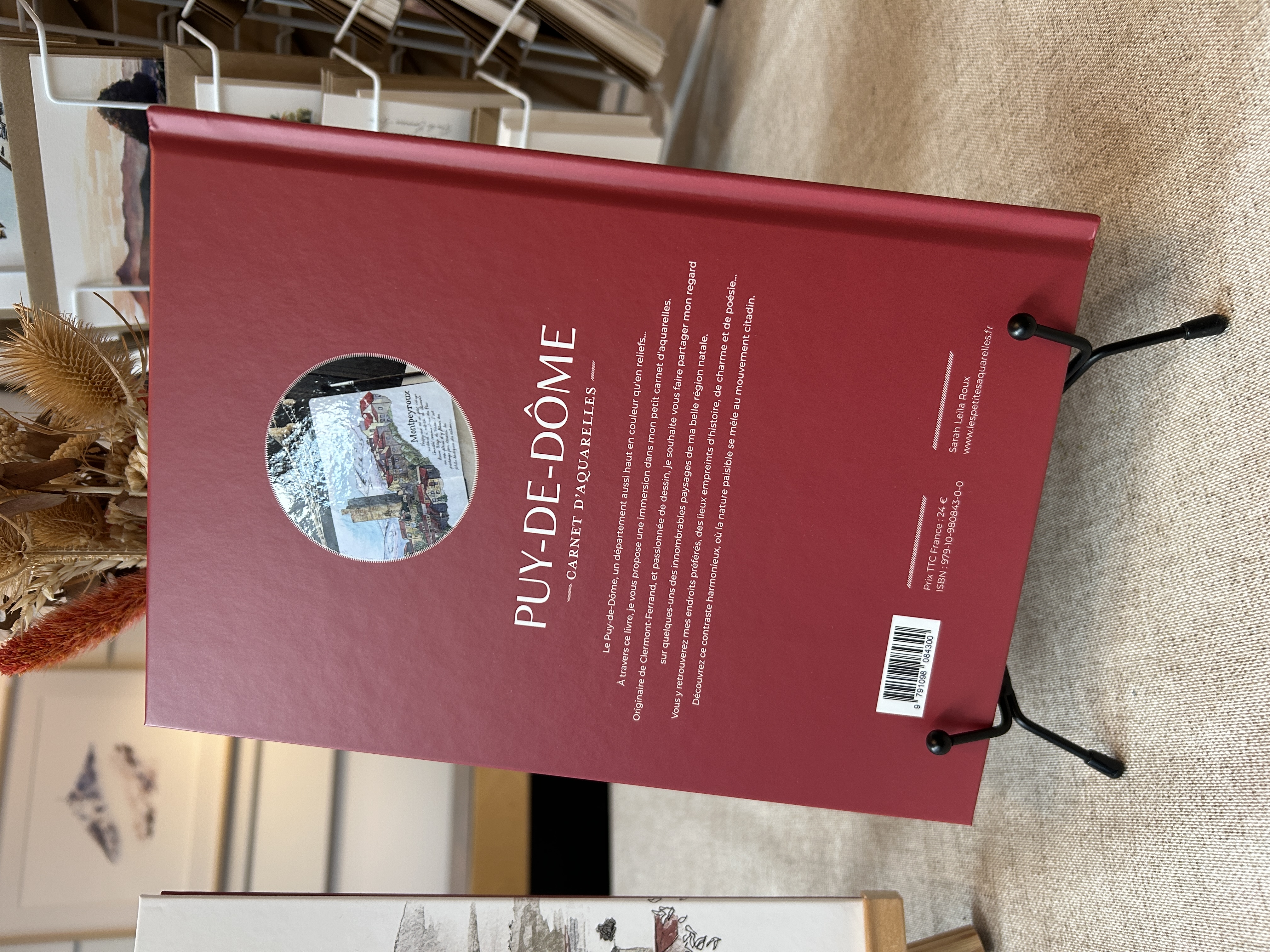 Livre "Puy de Dôme, carnet d'aquarelles"