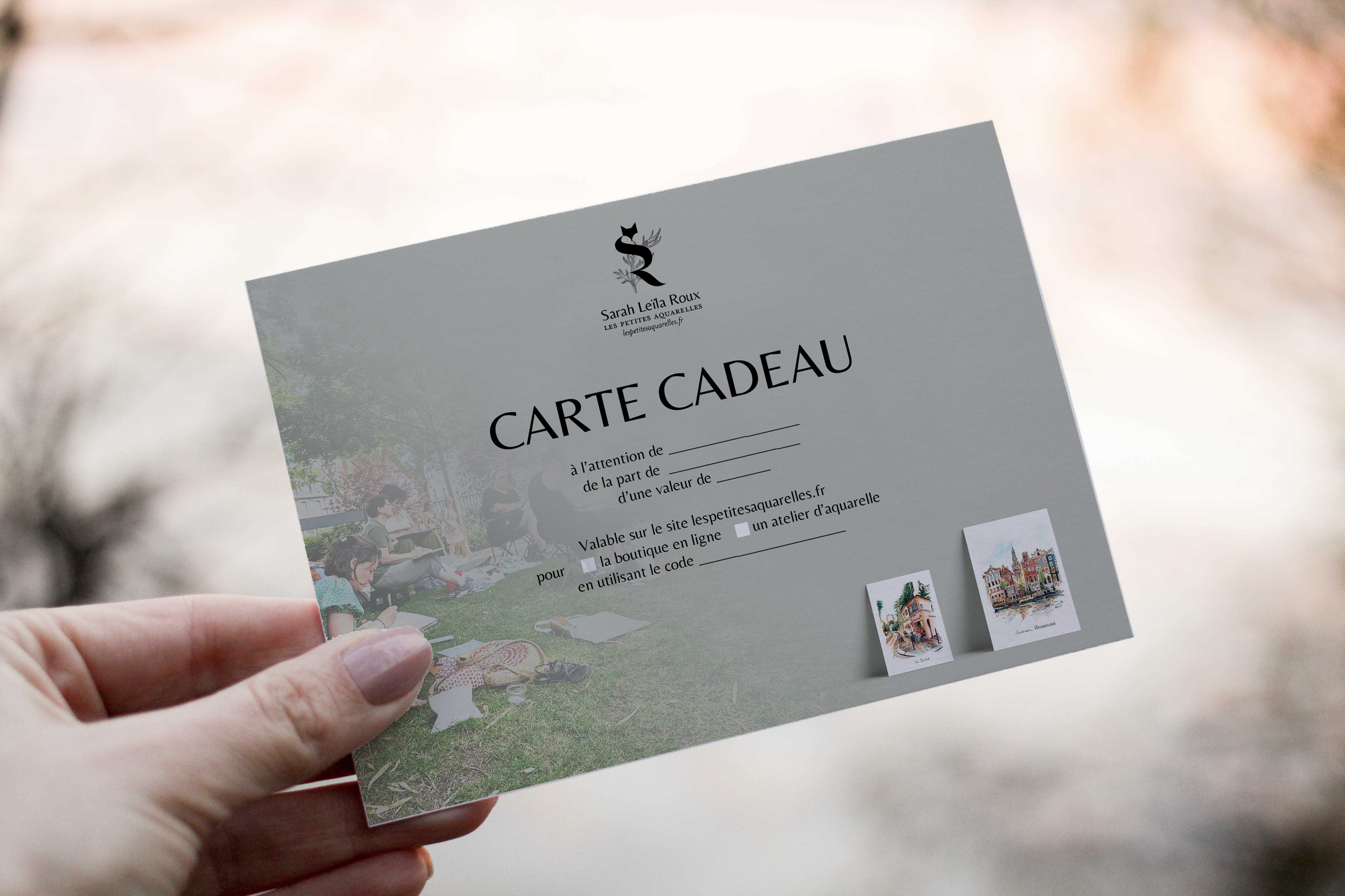 CARTE CADEAU - ATELIER D'AQUARELLE