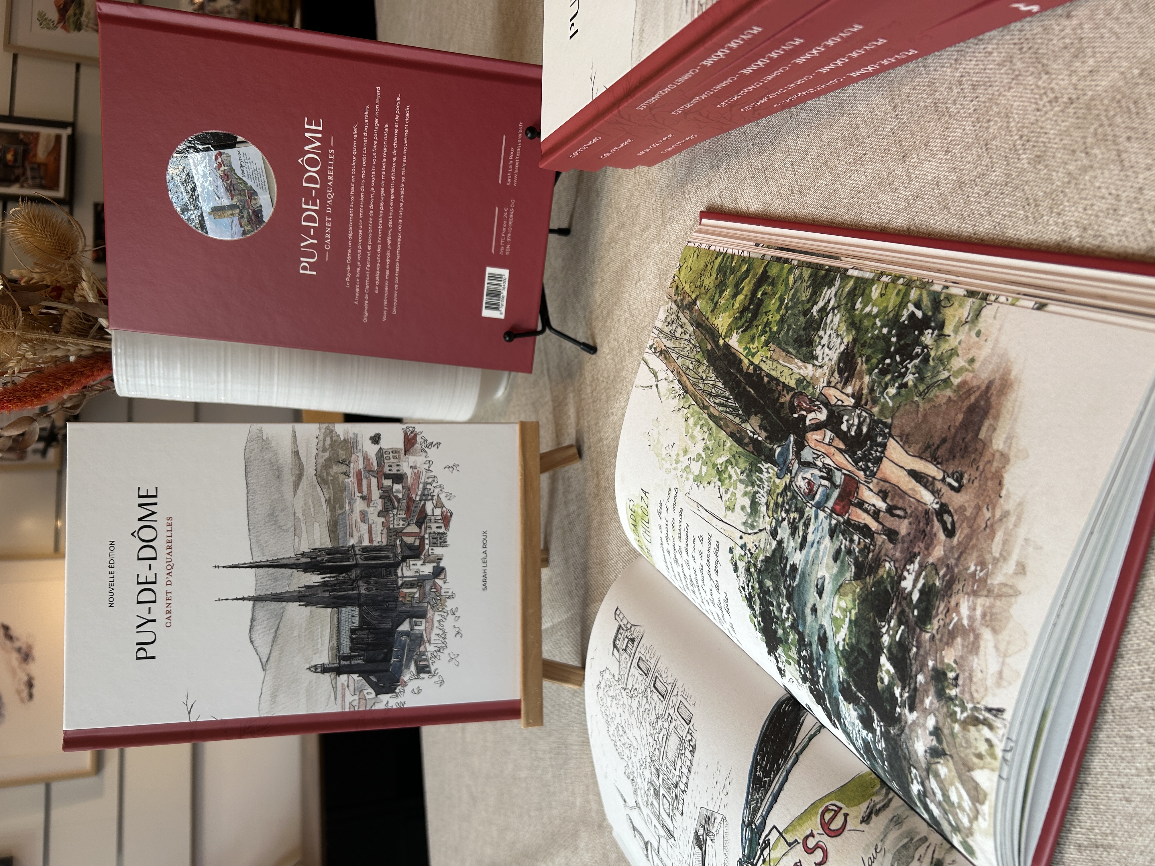 Livre "Puy de Dôme, carnet d'aquarelles"