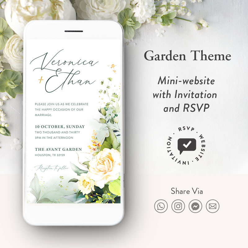 Garden Wedding Website