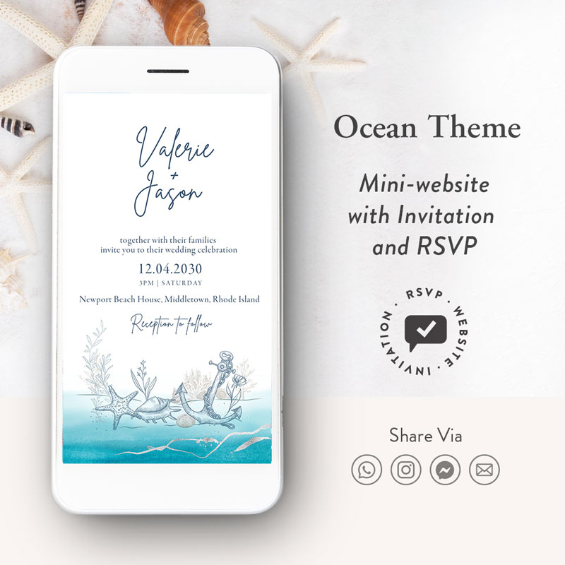 Beach Wedding Website
