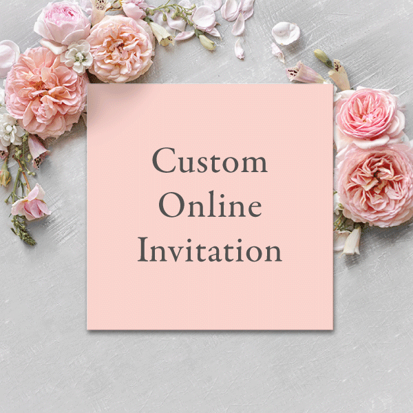 CUSTOM ONLINE INVITATION WITH RSVP