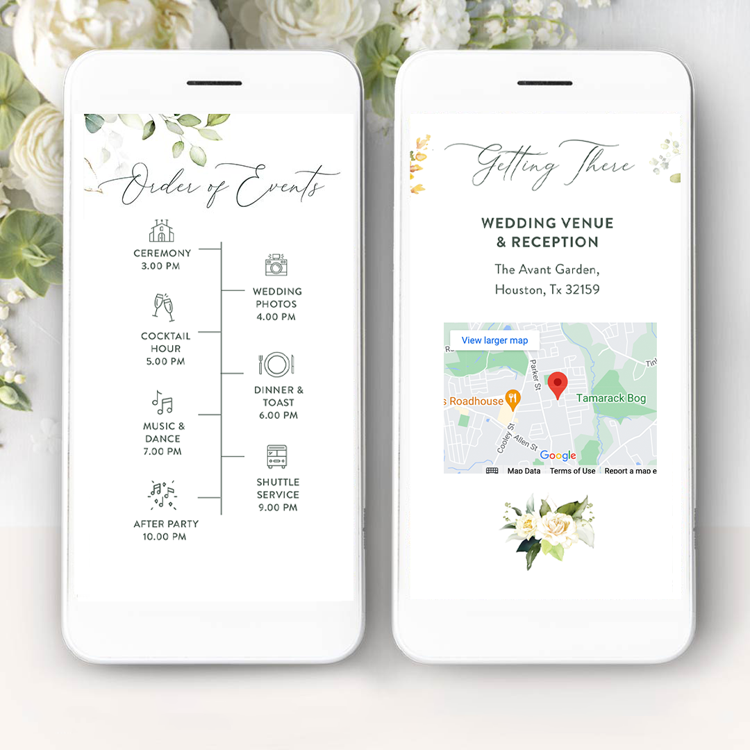 Garden Wedding Website