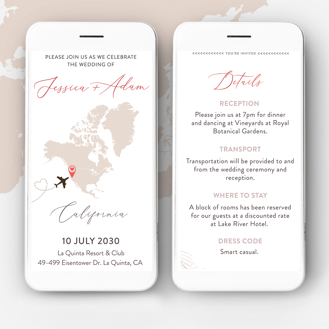 Destination Wedding Website
