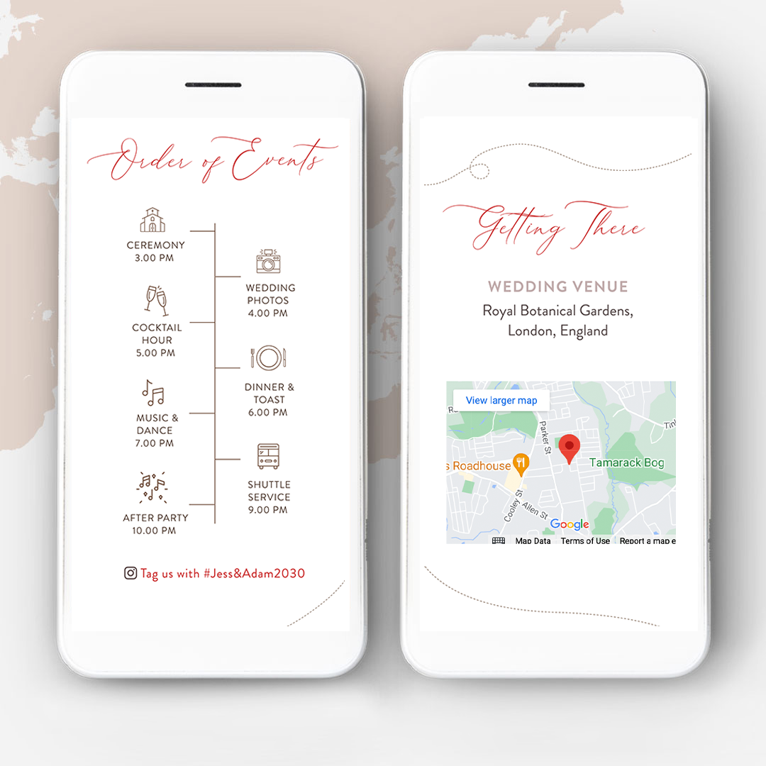 Destination Wedding Website