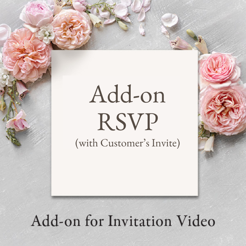 RSVP FORM (Customer's own invite)