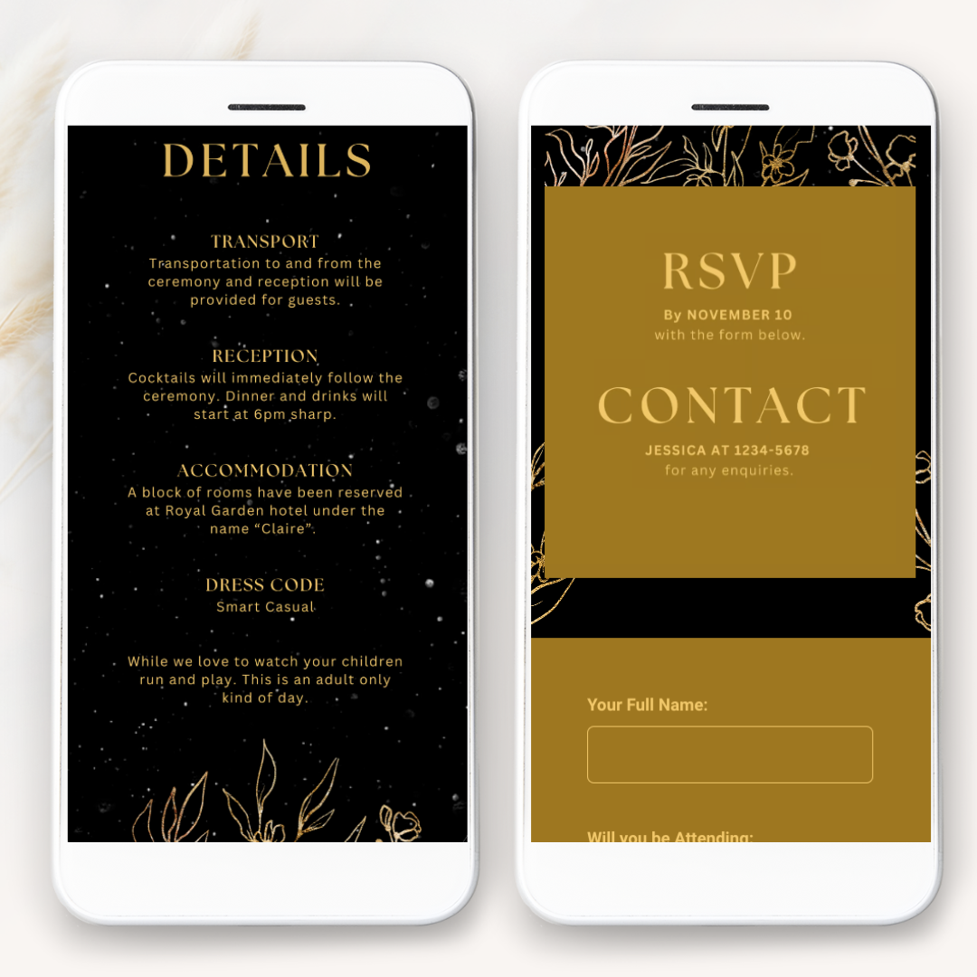 Black Wedding Website