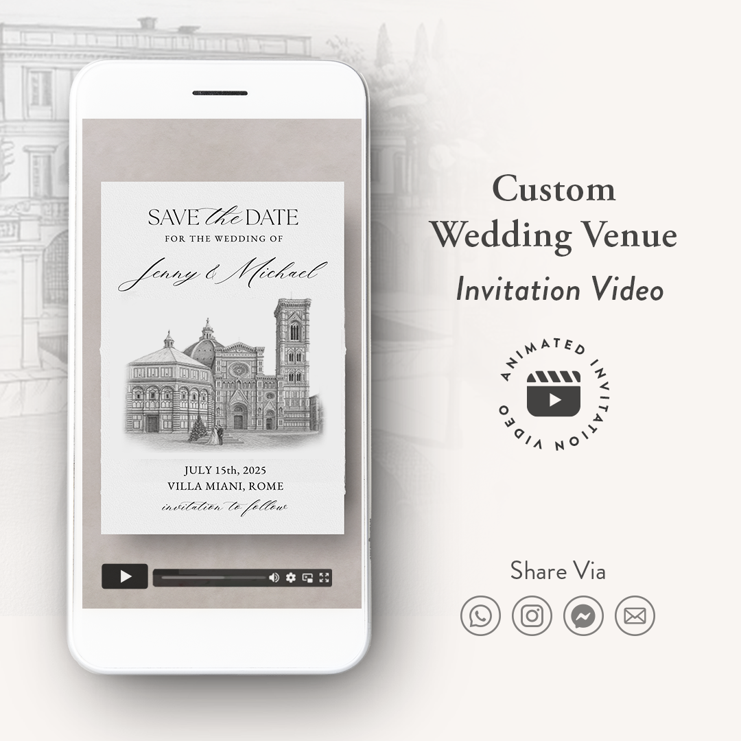 CUSTOM Wedding Venue Invitation video