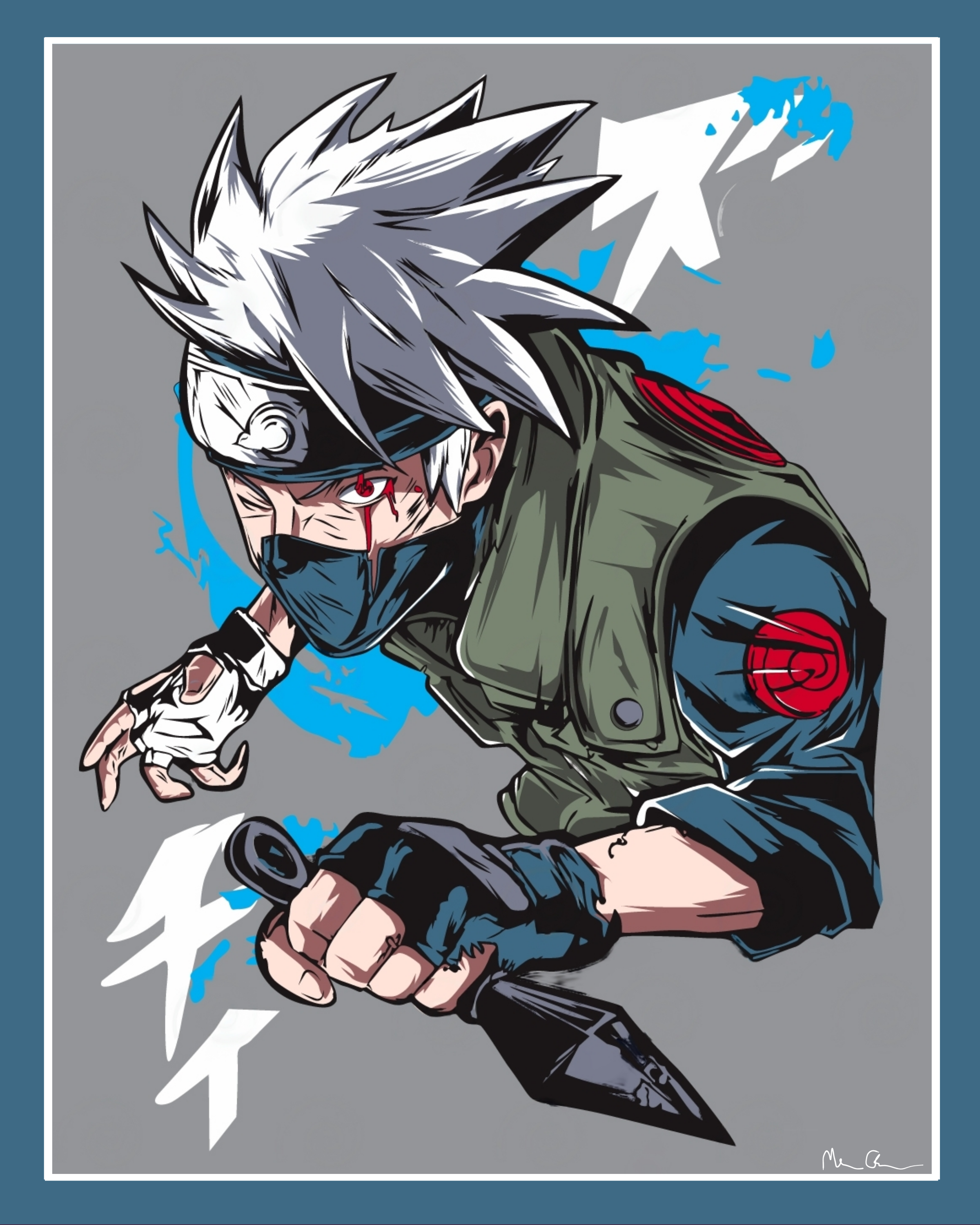 Kakashi Hatake Anime Poster