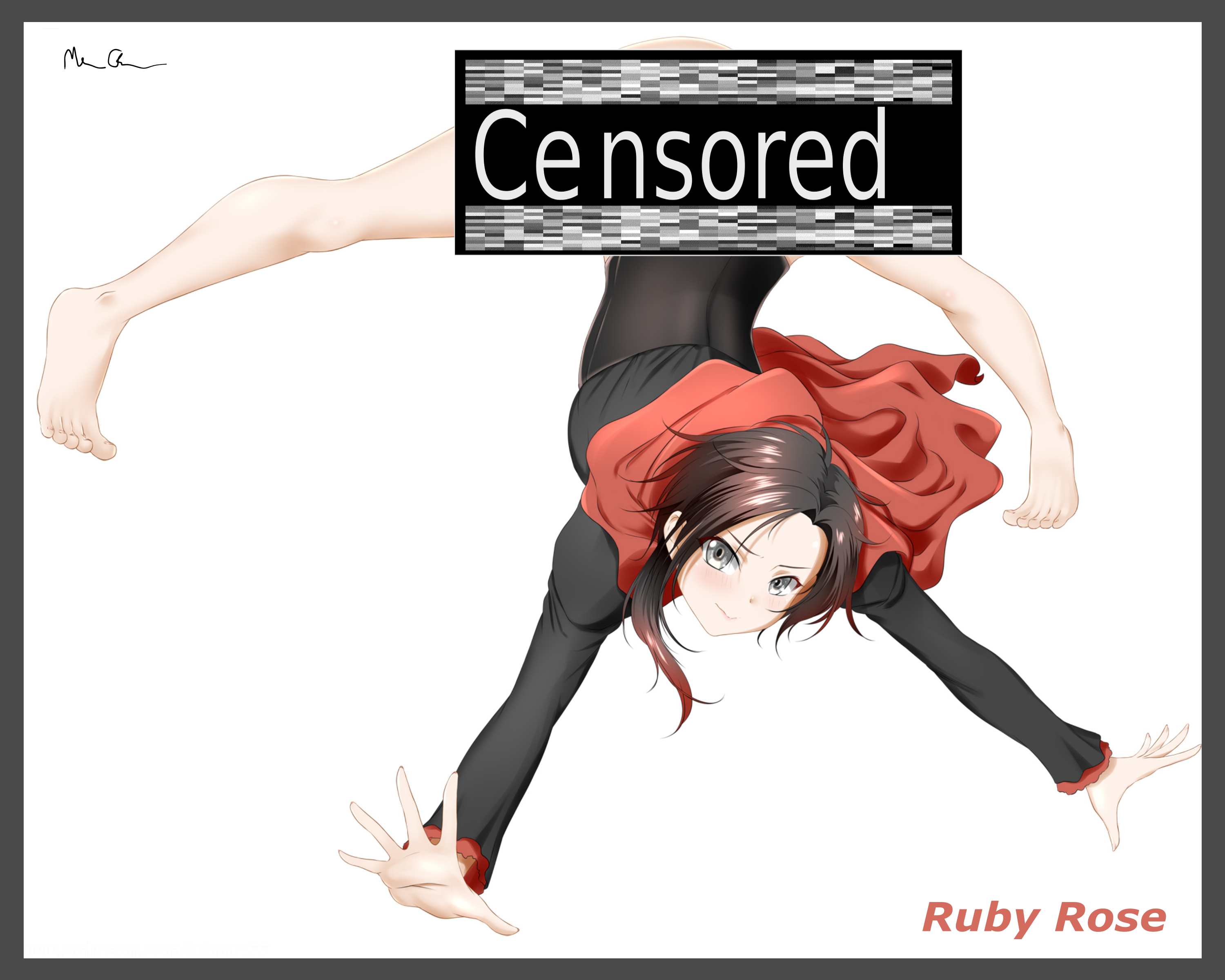 Ruby Rose RWBY Anime Art Print