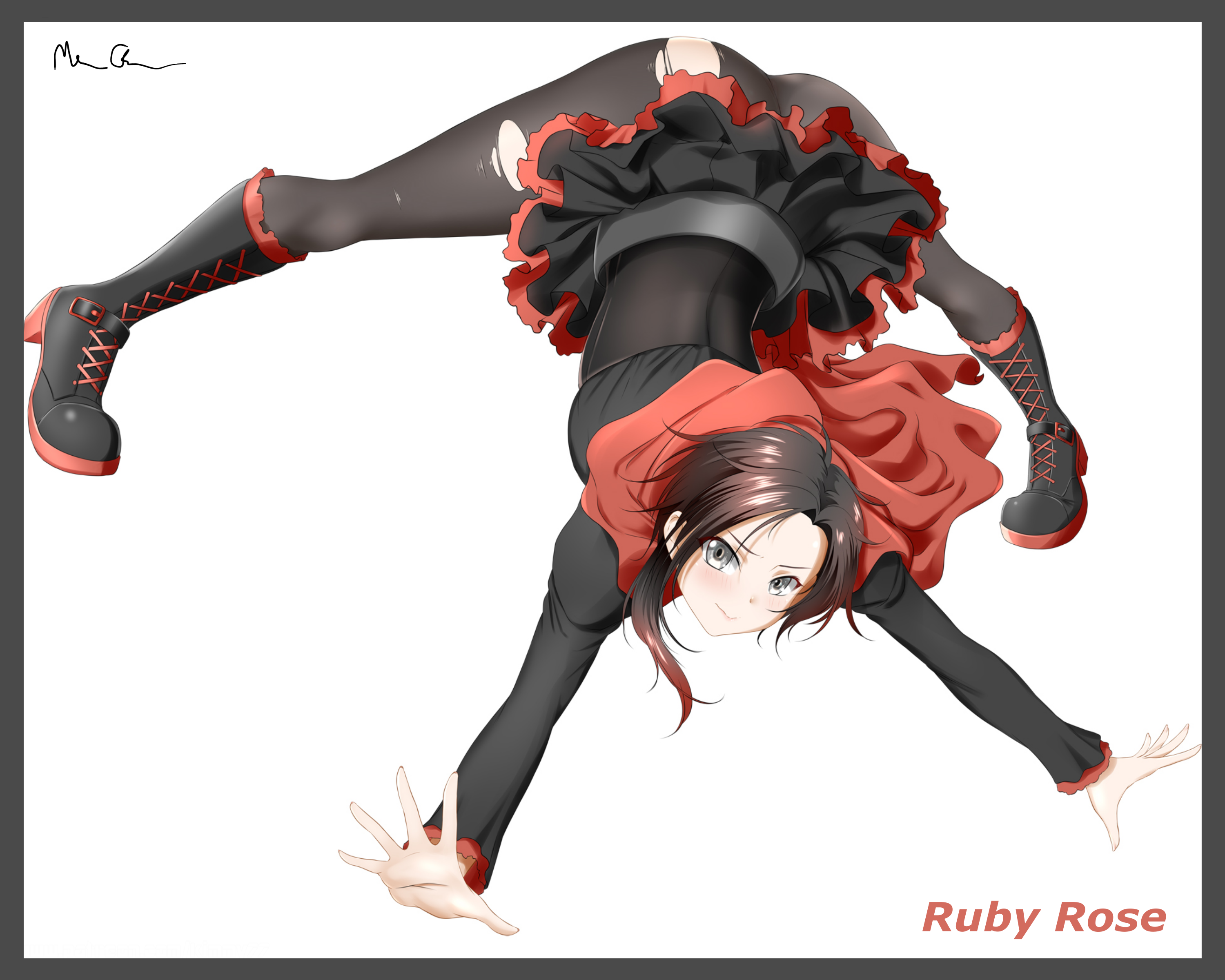 Ruby Rose Anime Poster RWBY Art v1