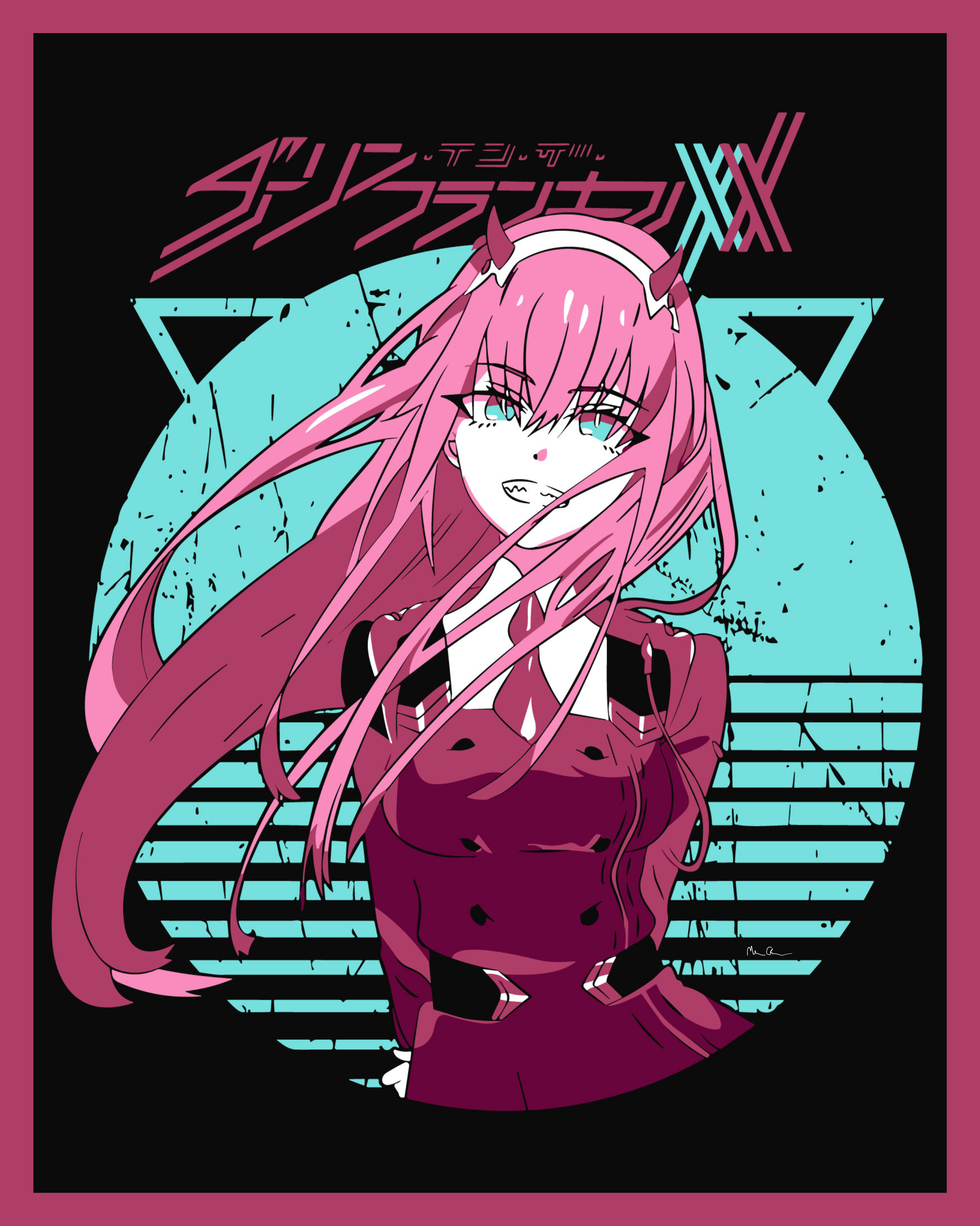 Zero Two Anime Poster