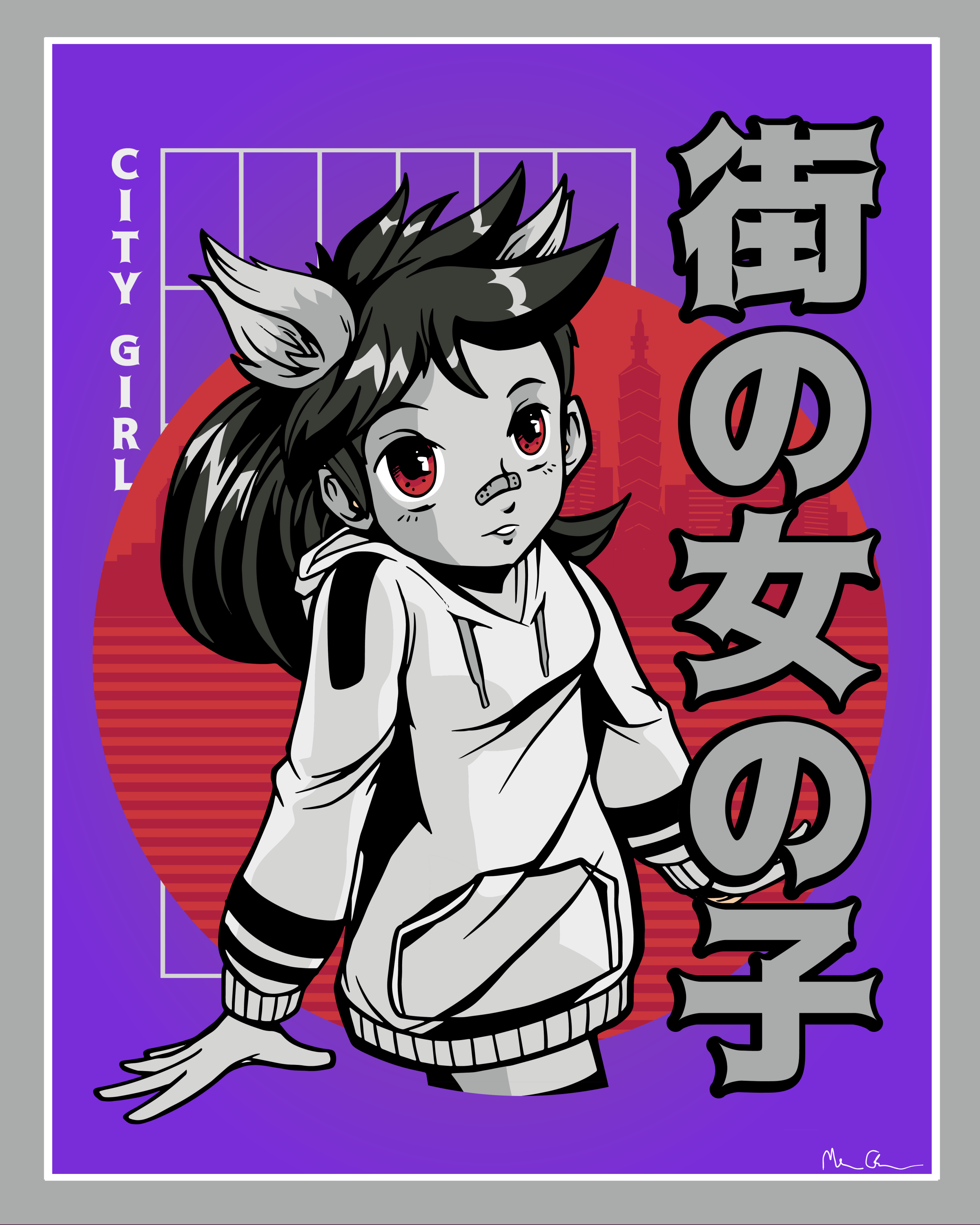 City Girl Anime Poster