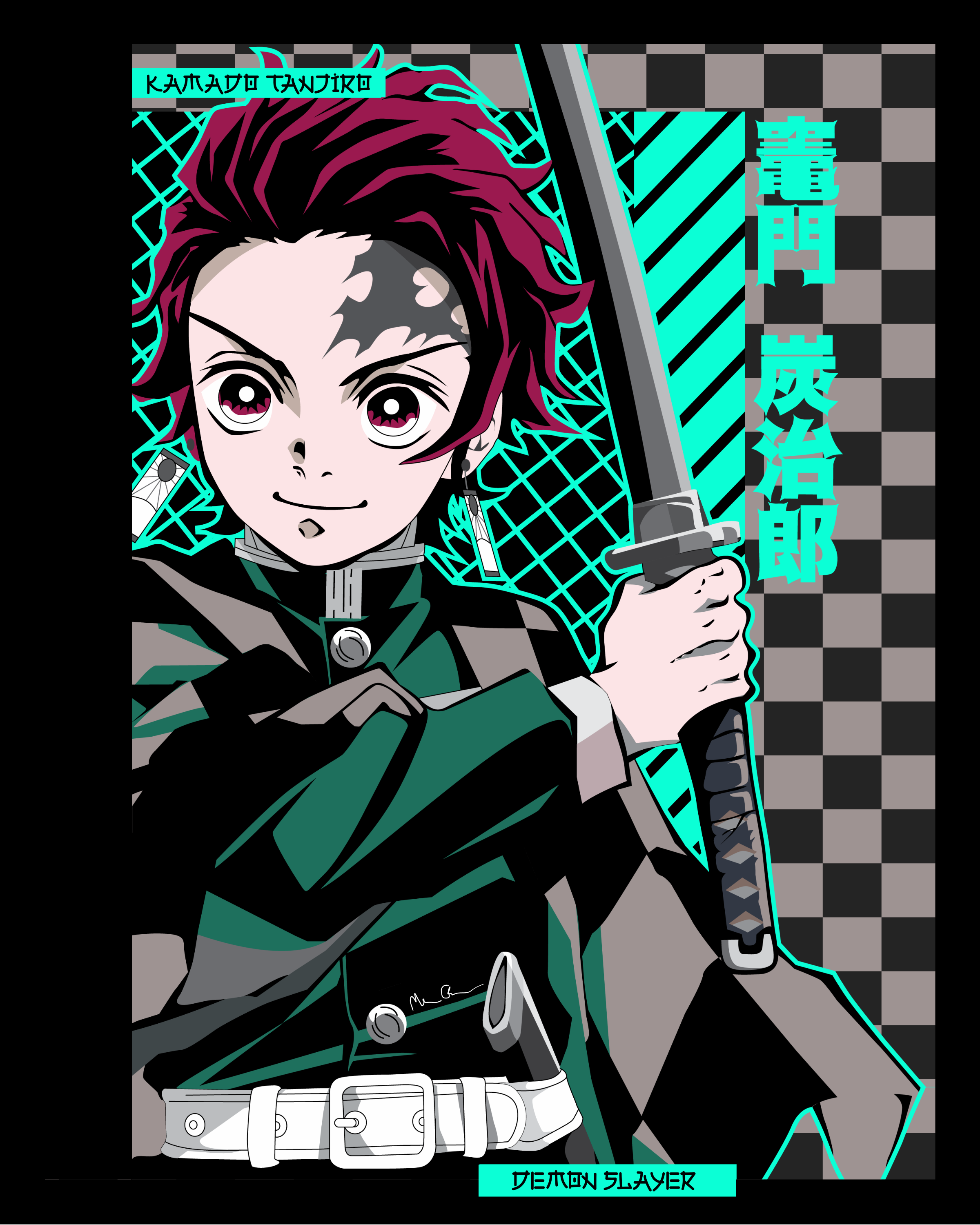 Kamado Tanjiro Anime Poster