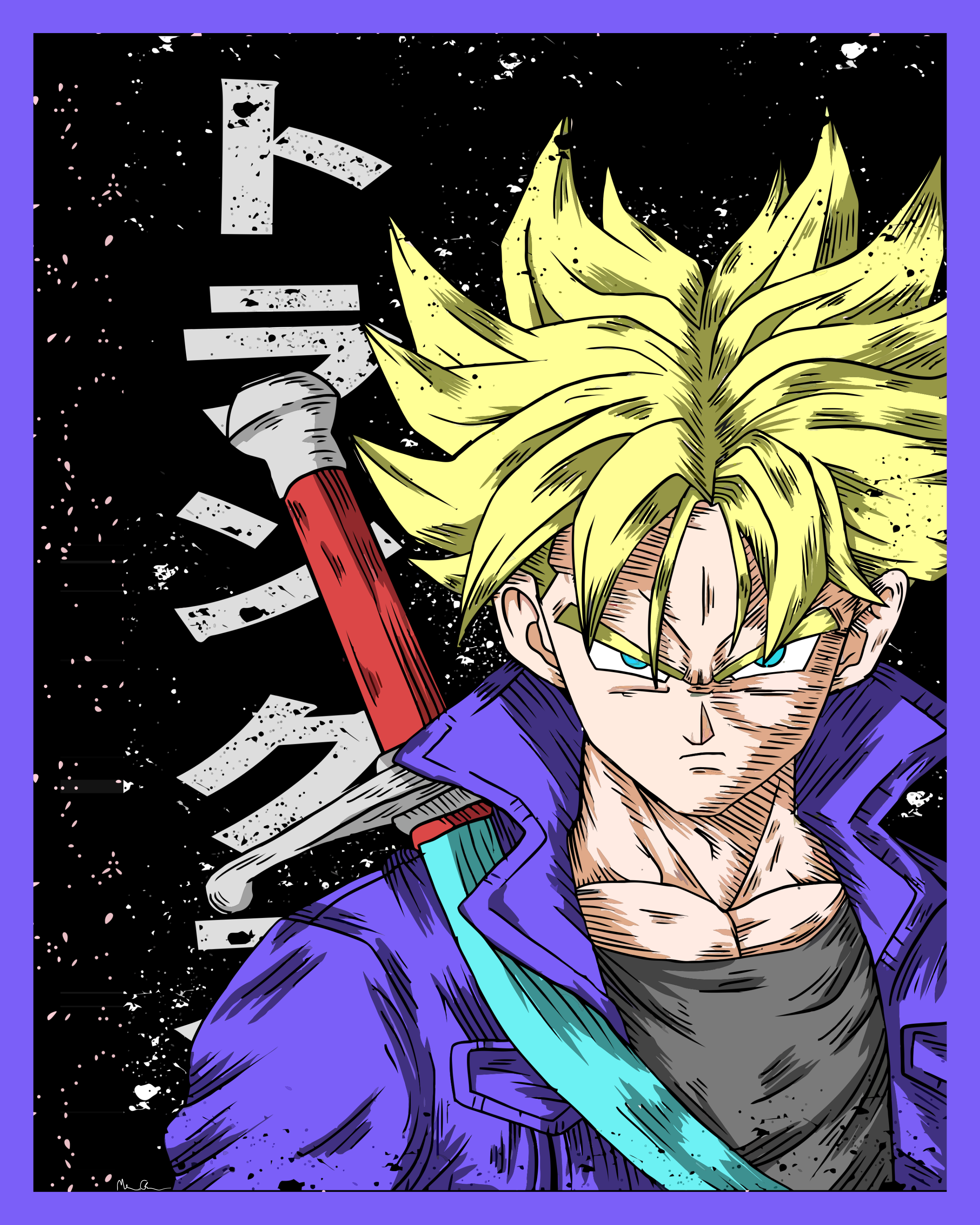 Dragon Ball Z Trunks Poster